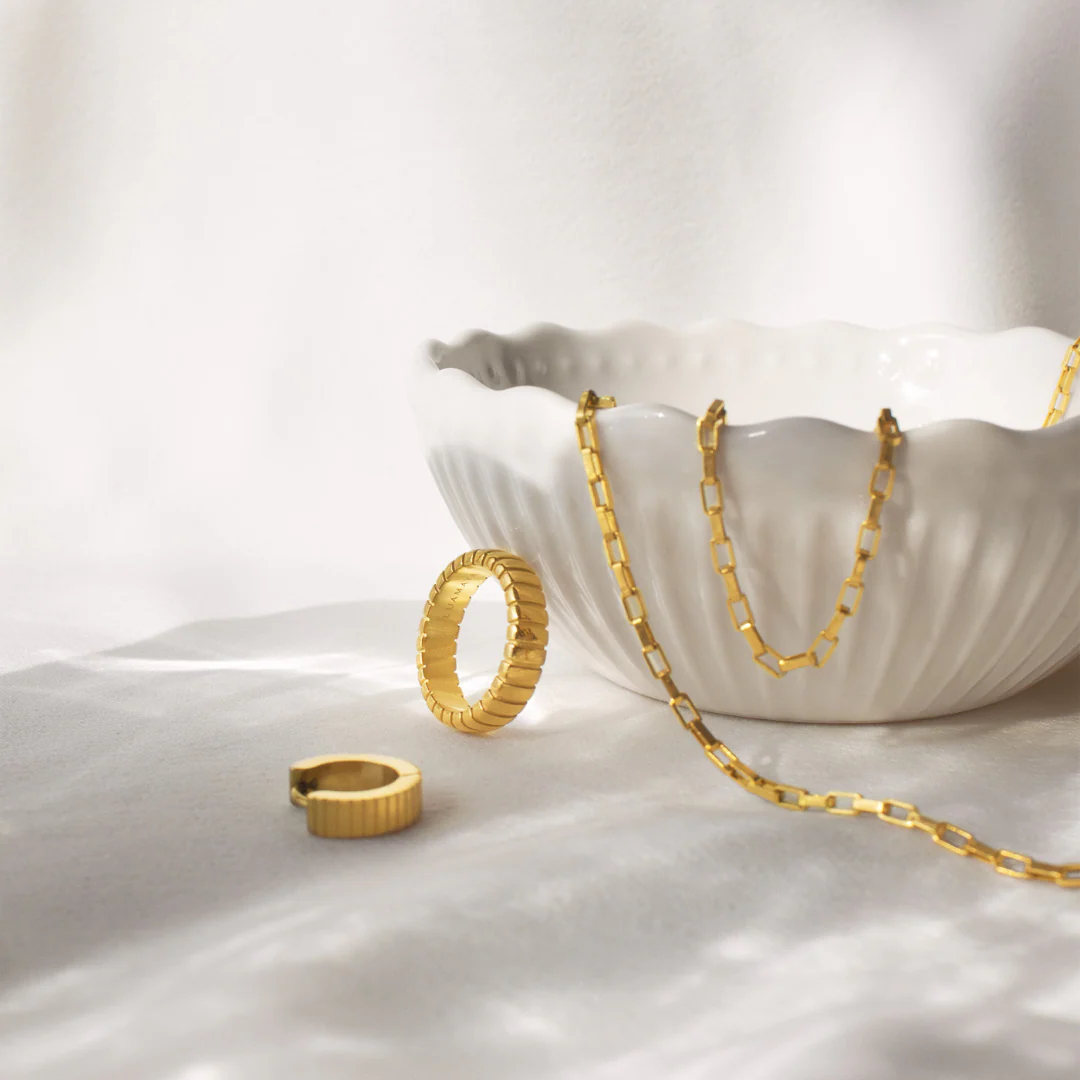 Striped Ring Bold Gold - Image 3