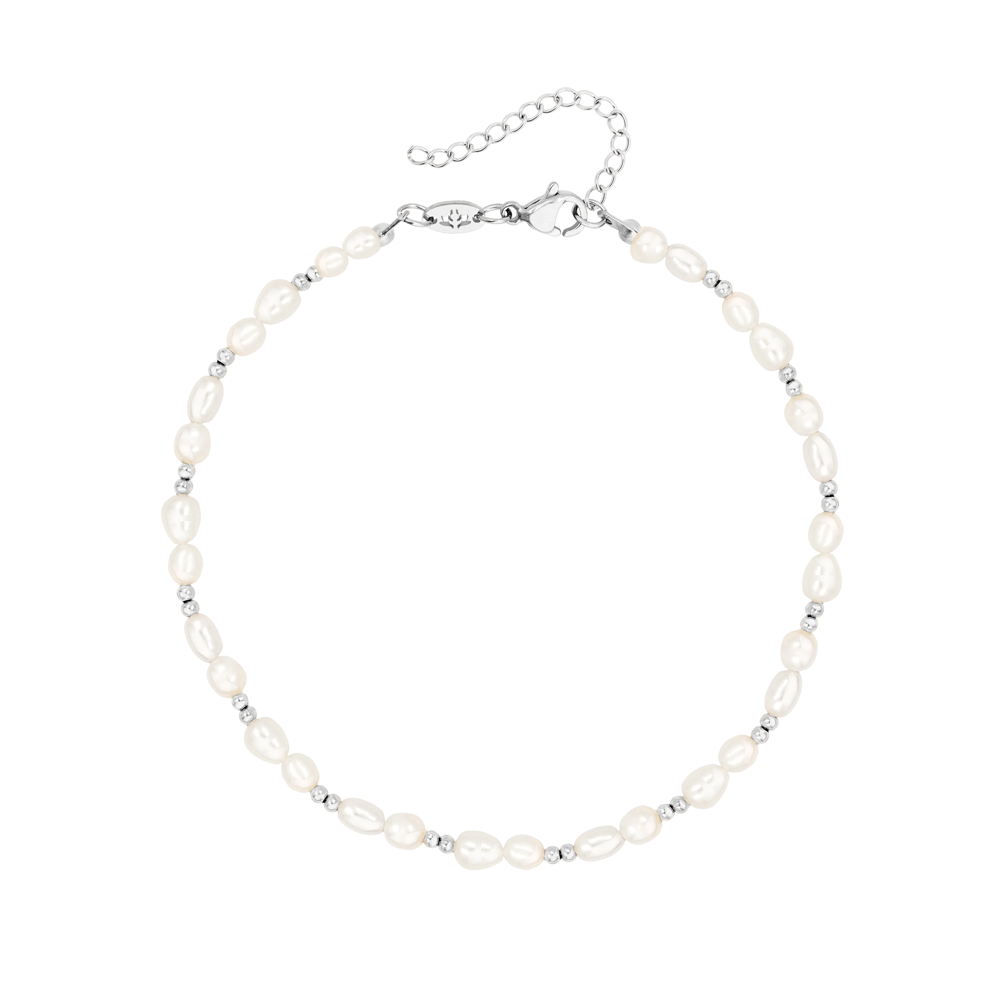 Summertime Pearl Anklet Silver