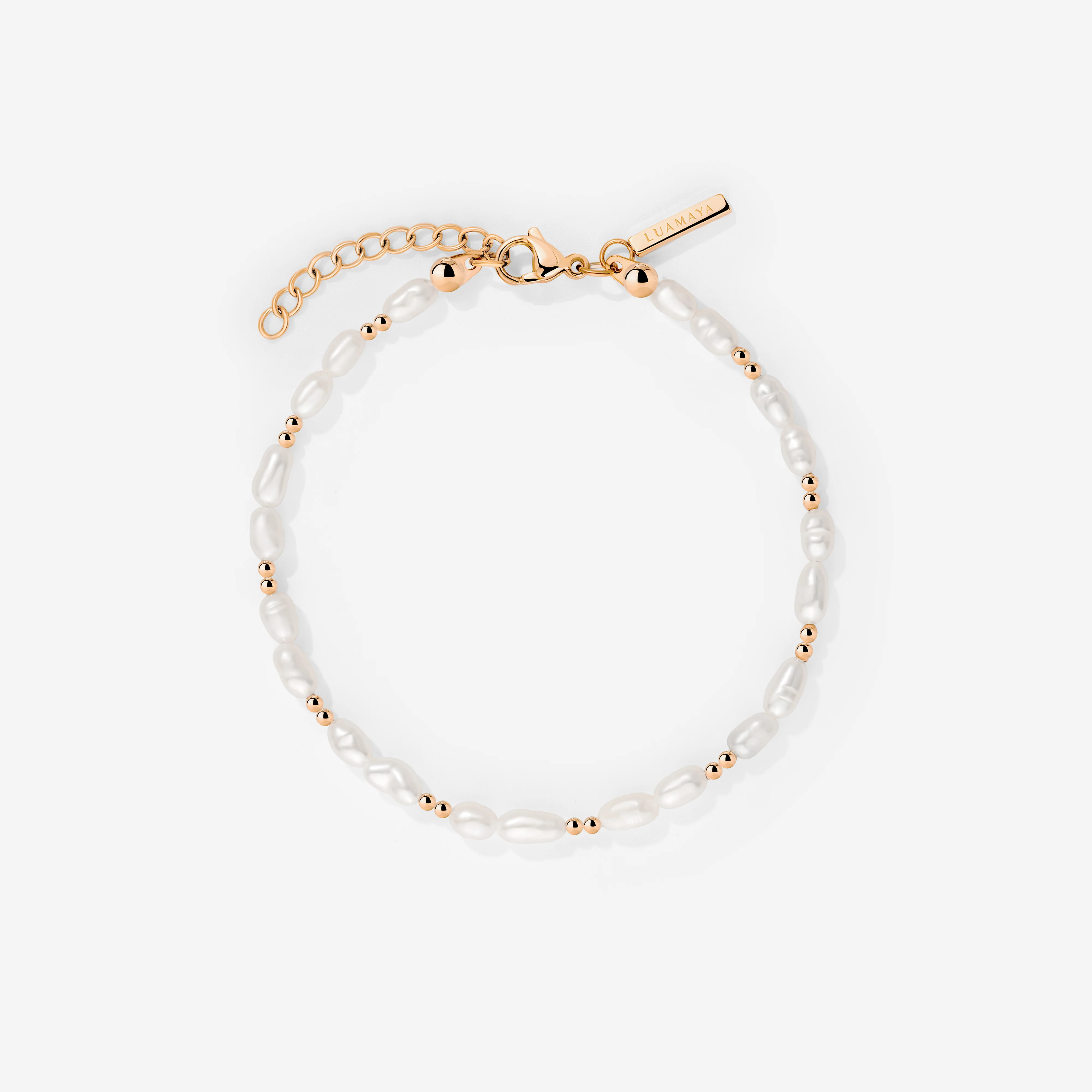 Summertime Pearl Bracelet Rose Gold