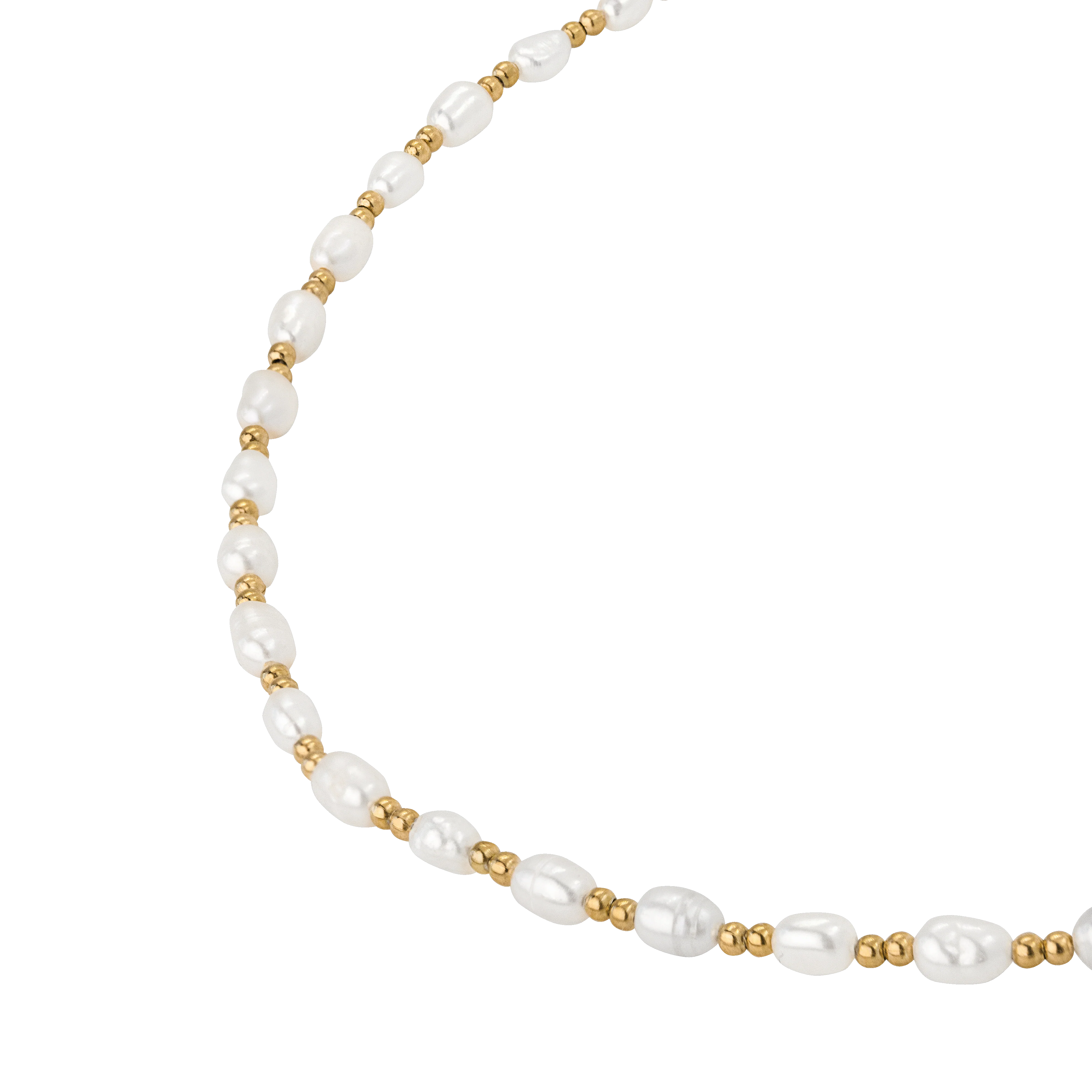 Summertime Pearl Necklace Gold - Image 3