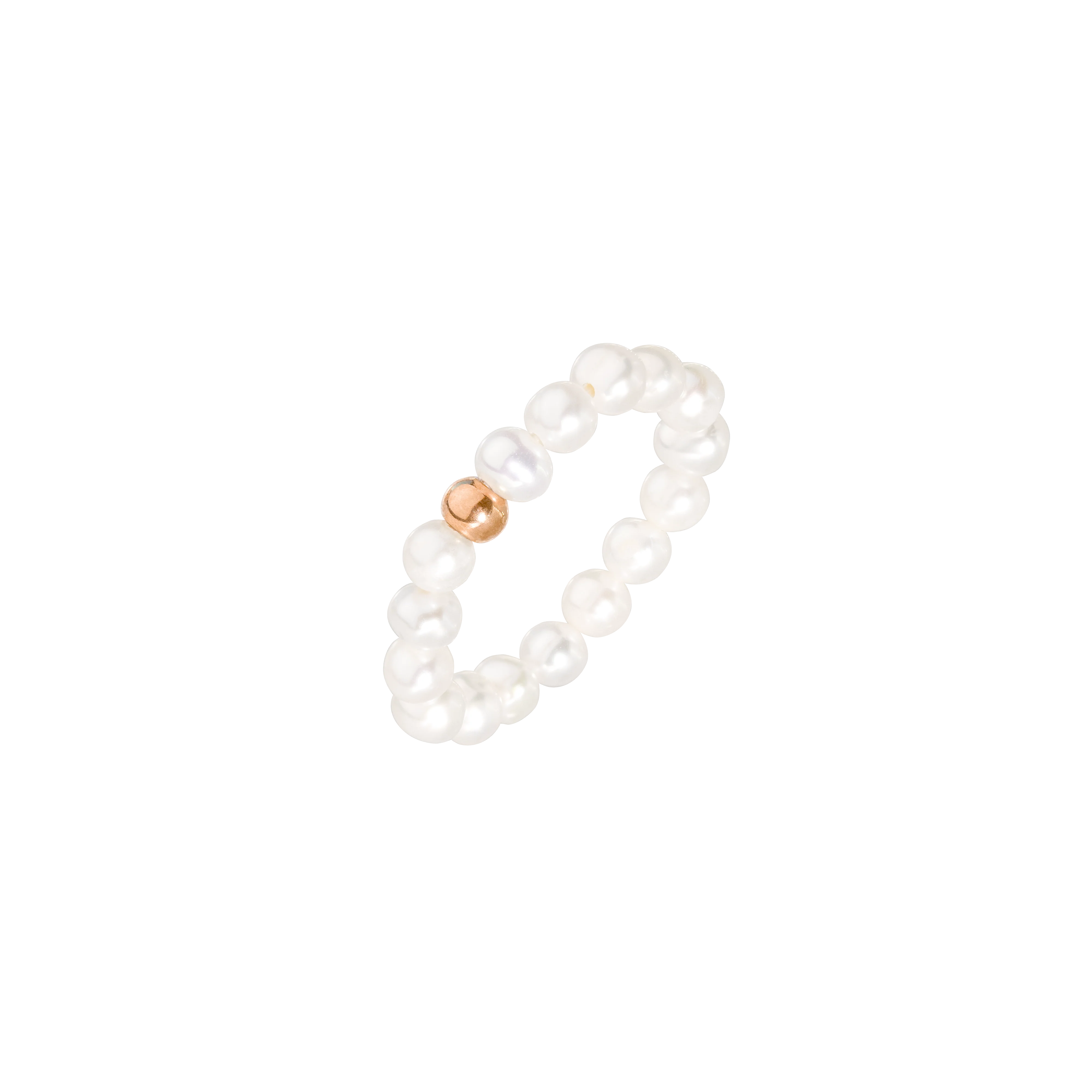 Summertime Pearl Ring Rose Gold