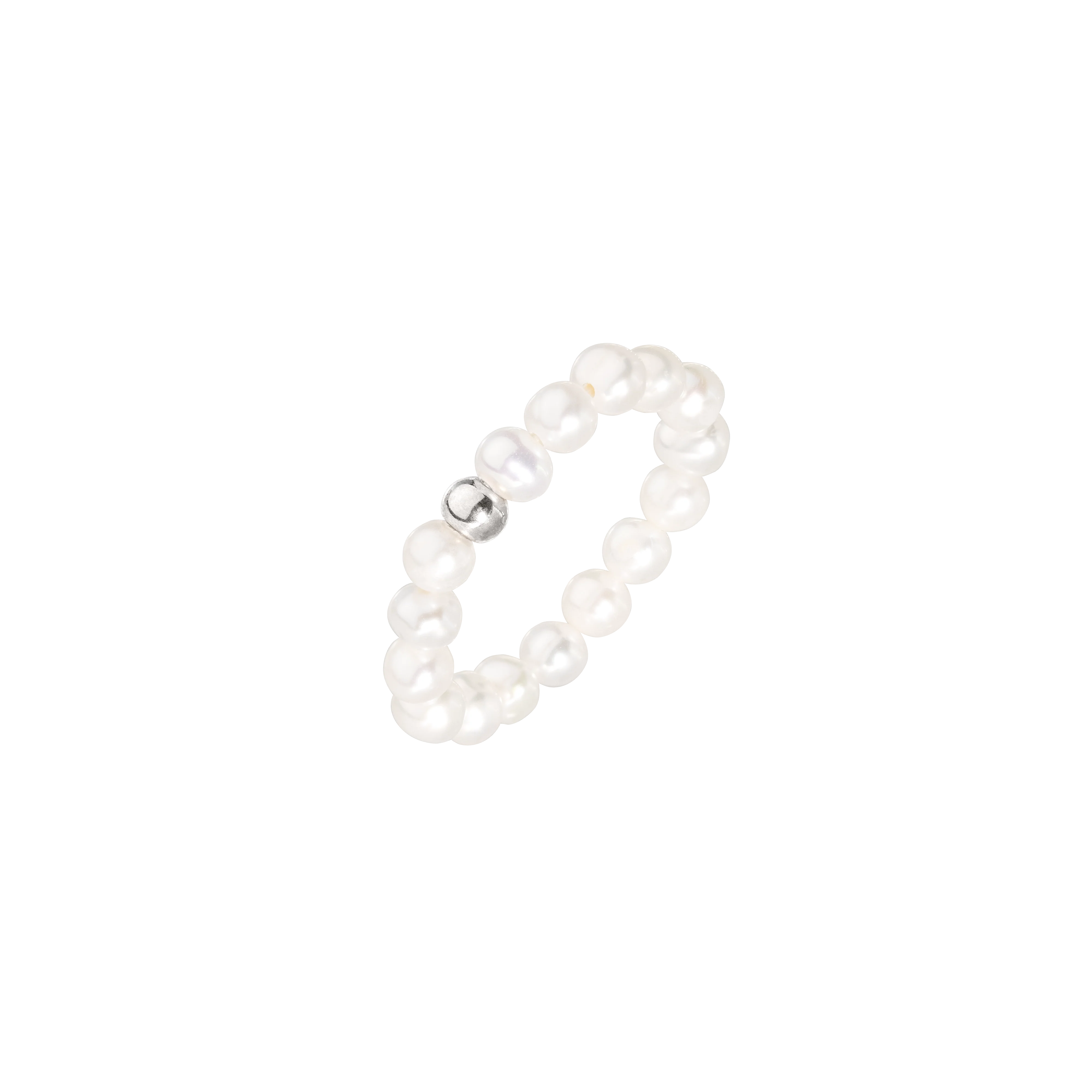 Summertime Pearl Ring Silver