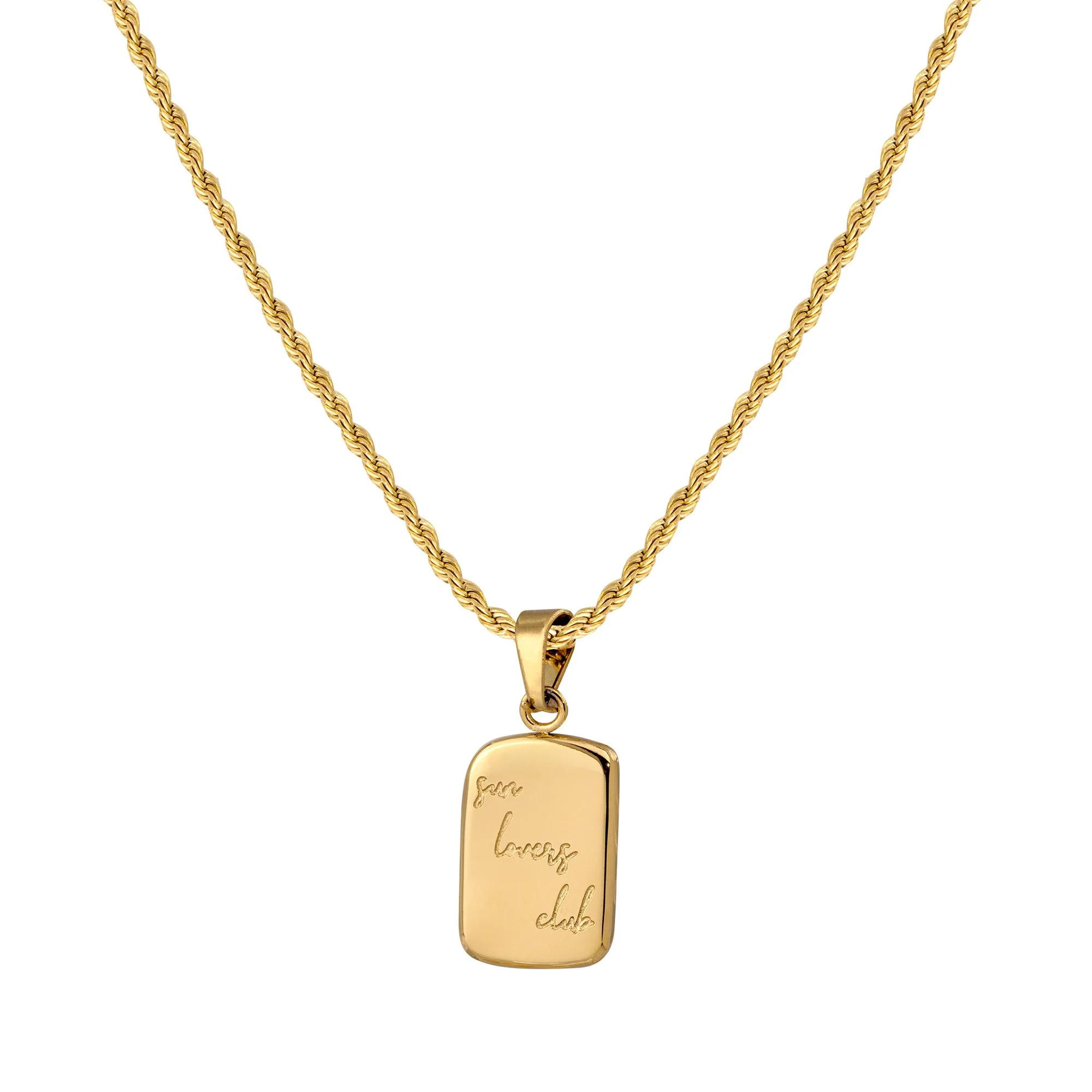 Sun Lover Pendant Necklace Gold - Image 5