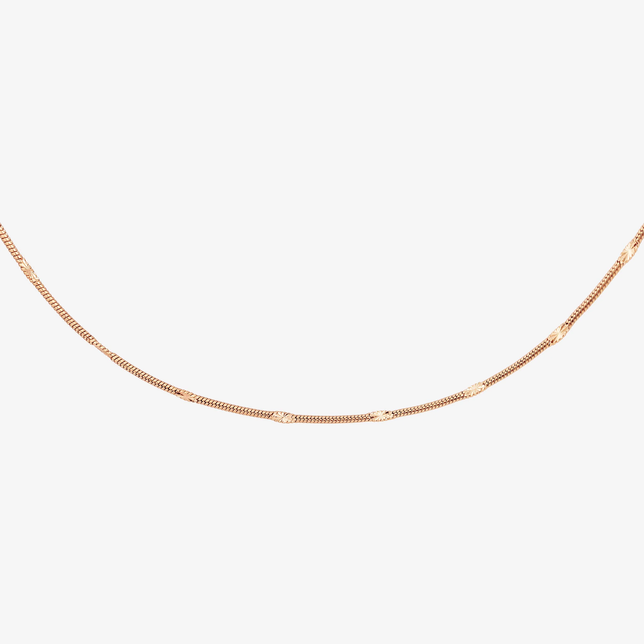 Sun Ray Necklace Rose Gold