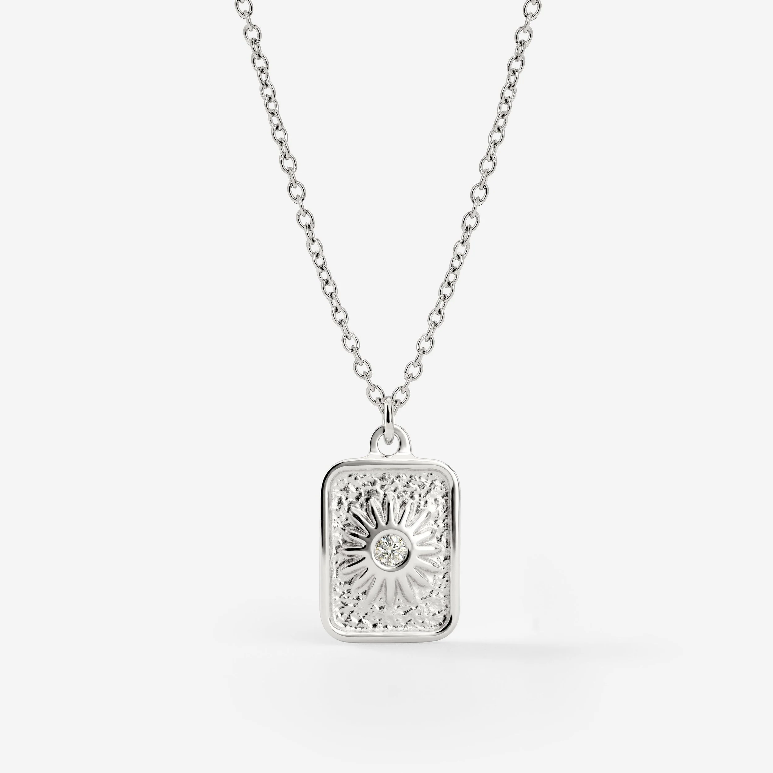 Sun Relic Necklace Silver