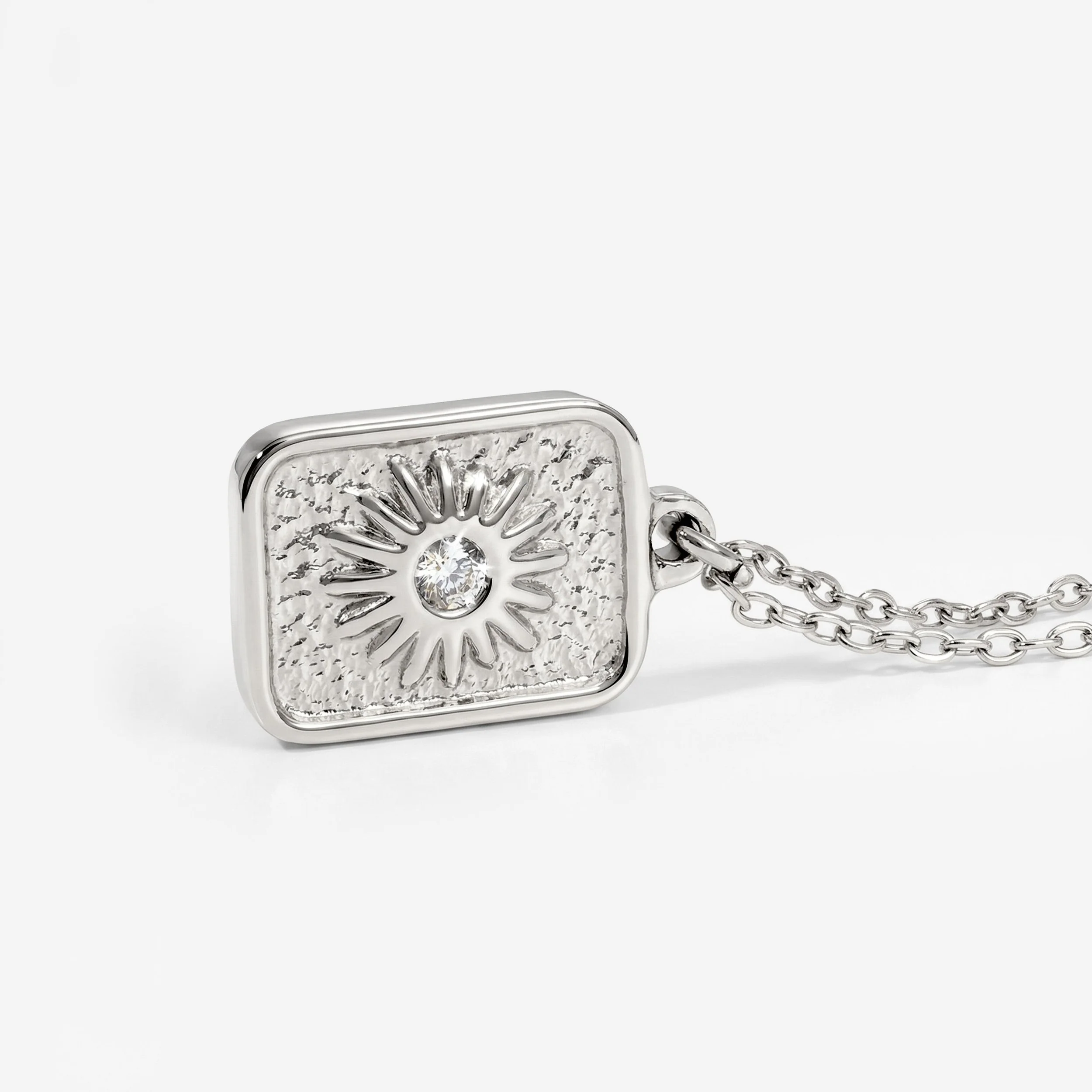 Sun Relic Necklace Silver - Image 4