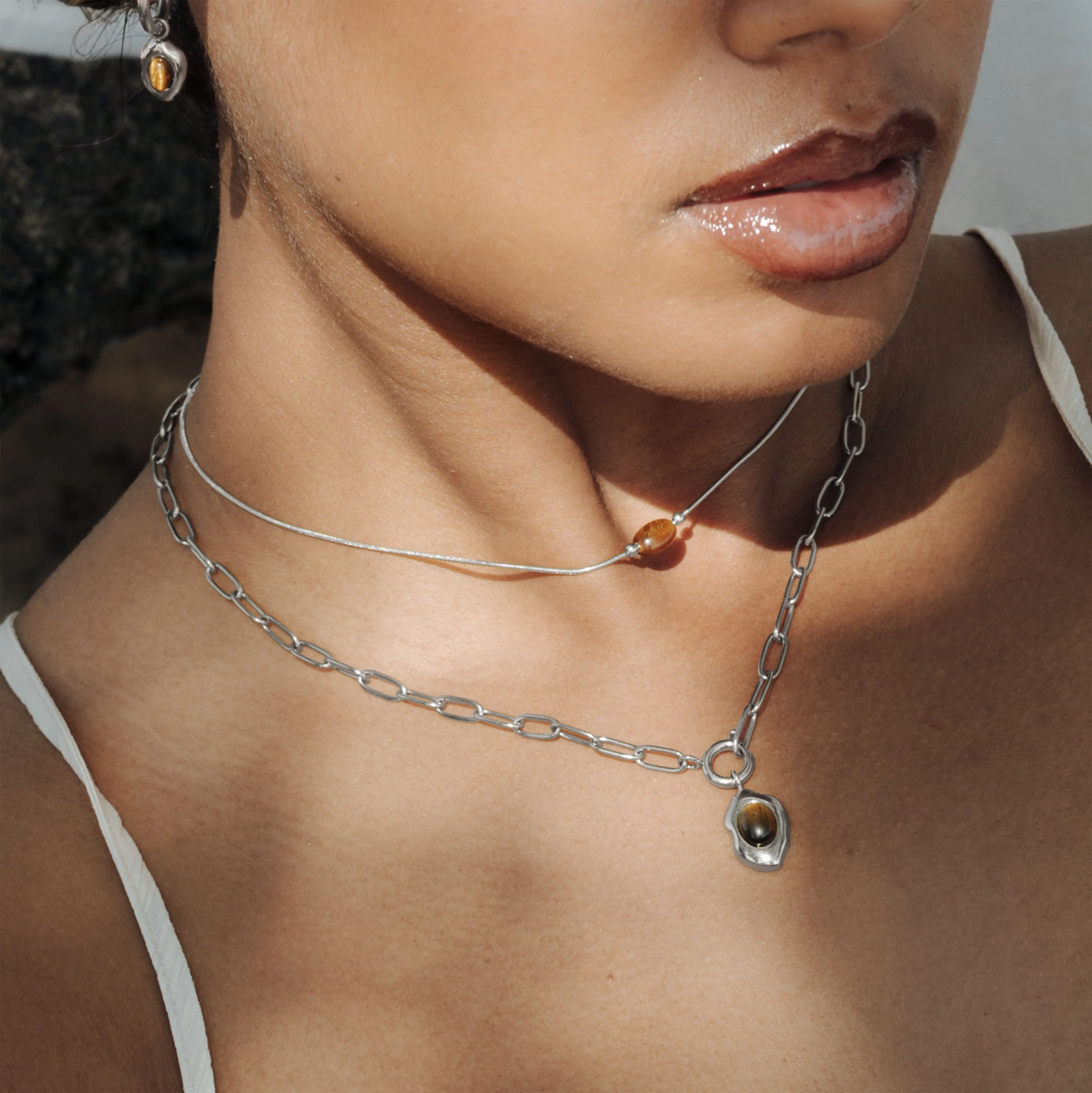 Sunflare Gem Choker Silver - Image 3