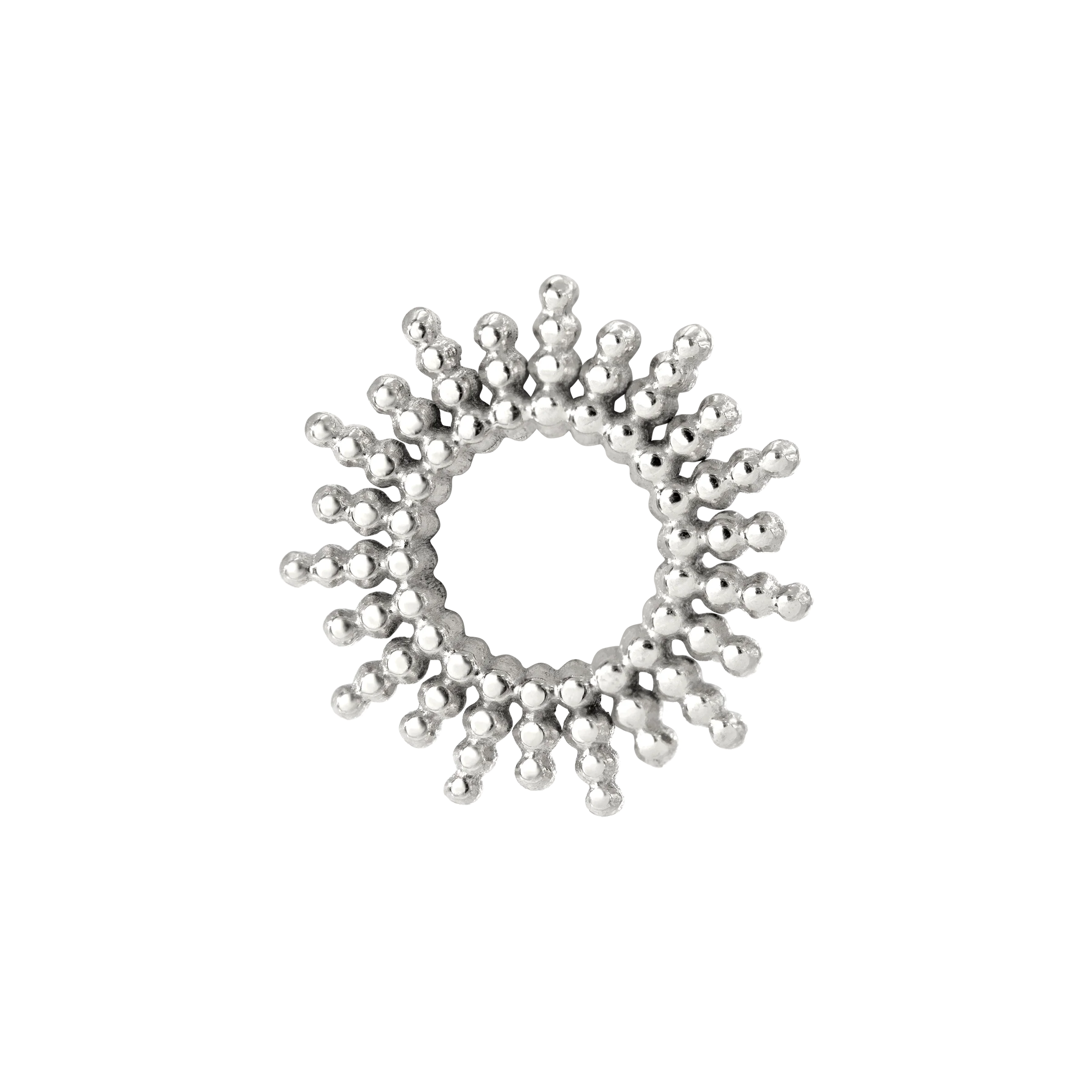 Sunny Oval Twisted Hoop Set Baby Silver - Image 3