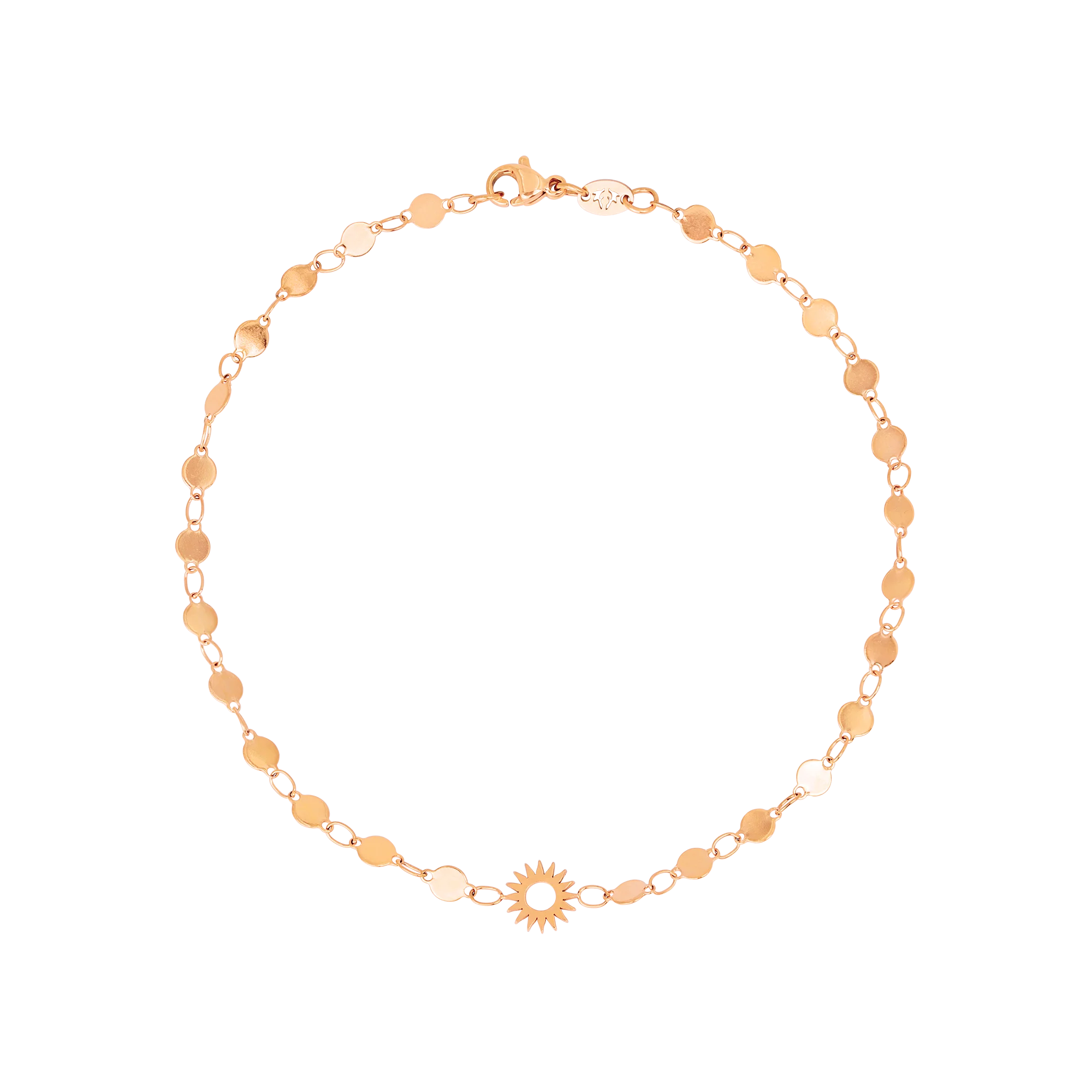 Sunny Side Up Anklet Rose Gold