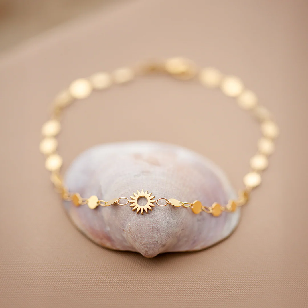 Sunny Side Up Anklet Rose Gold - Image 4