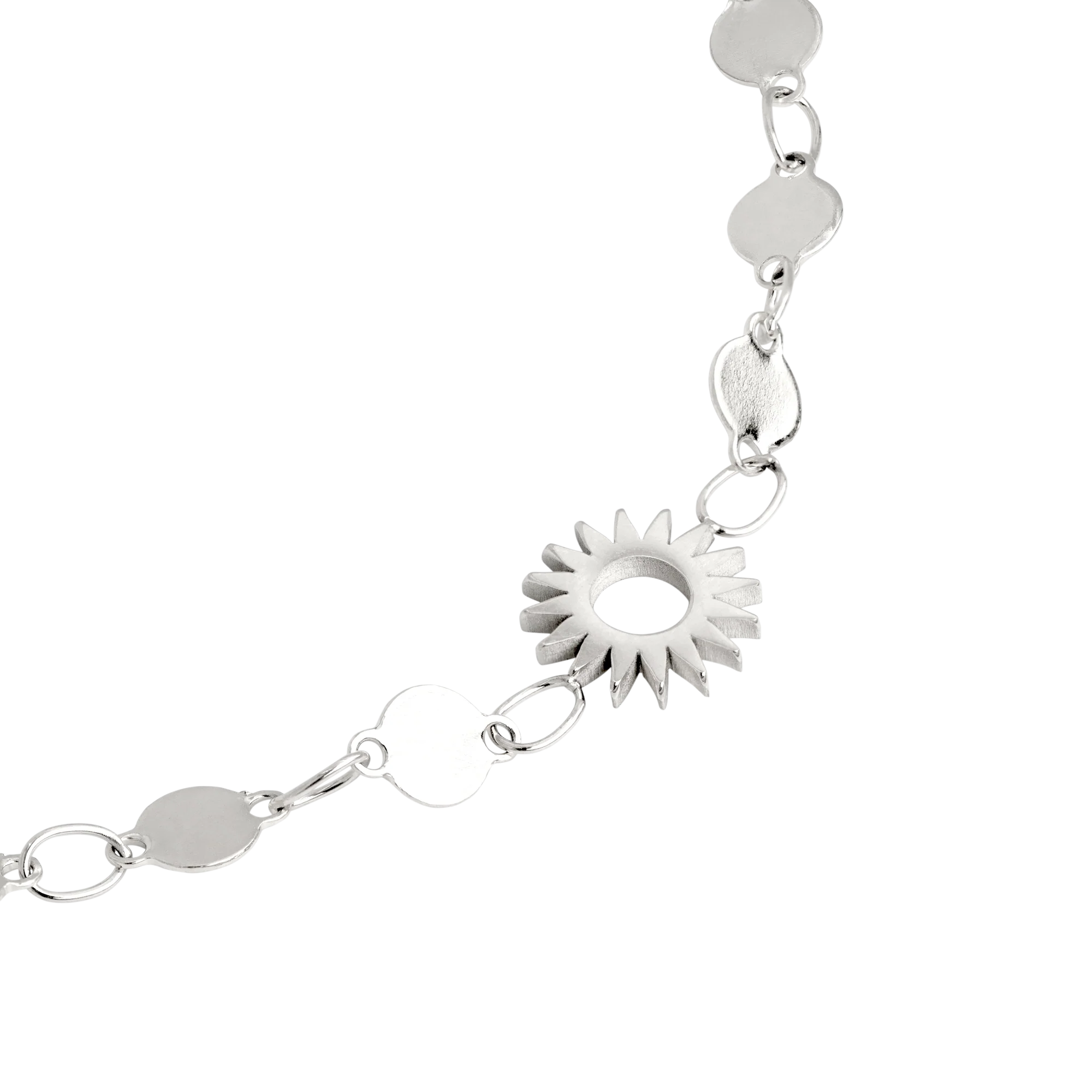 Sunny Side Up Anklet Silver - Image 3