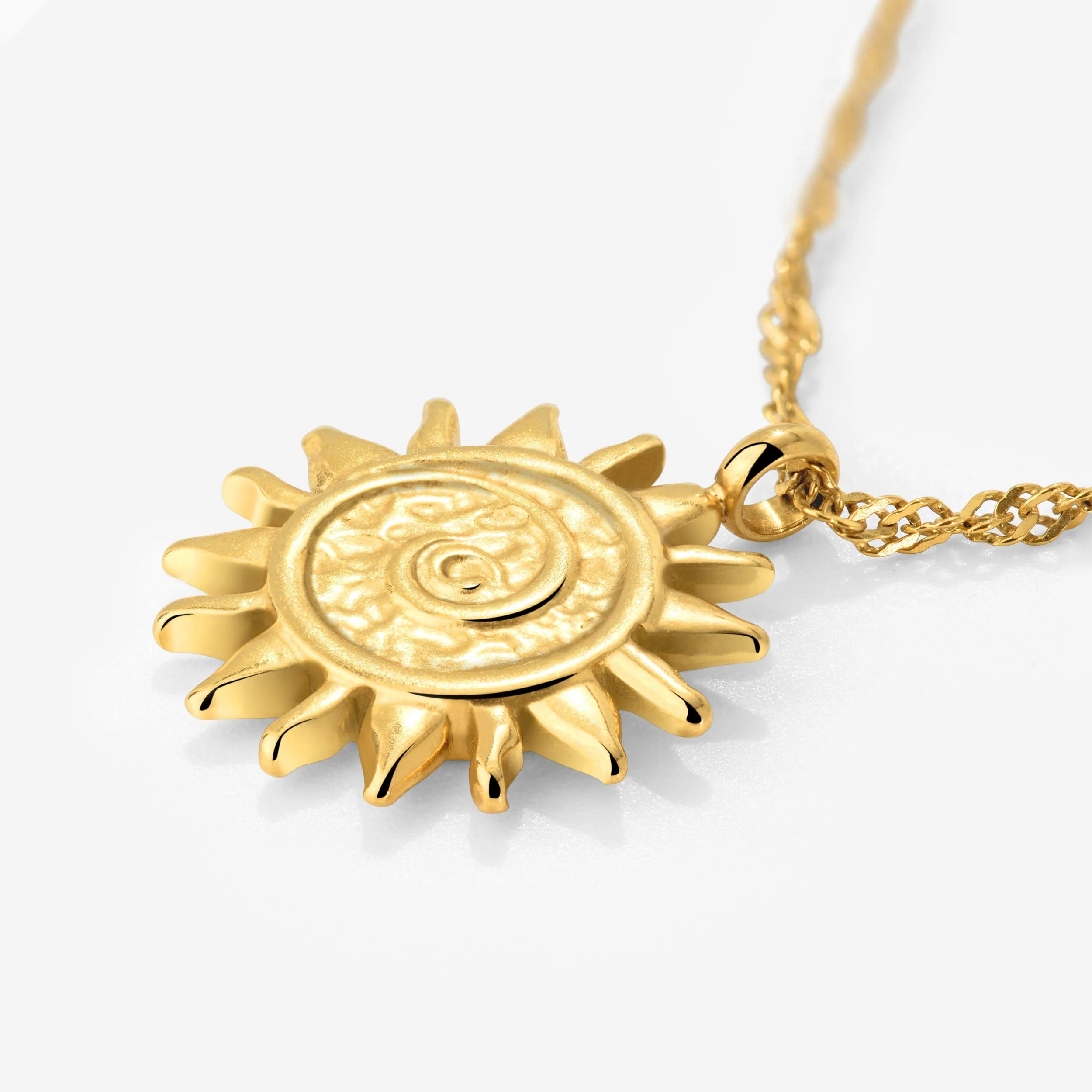 Sunny Swirl Necklace Gold - Image 3