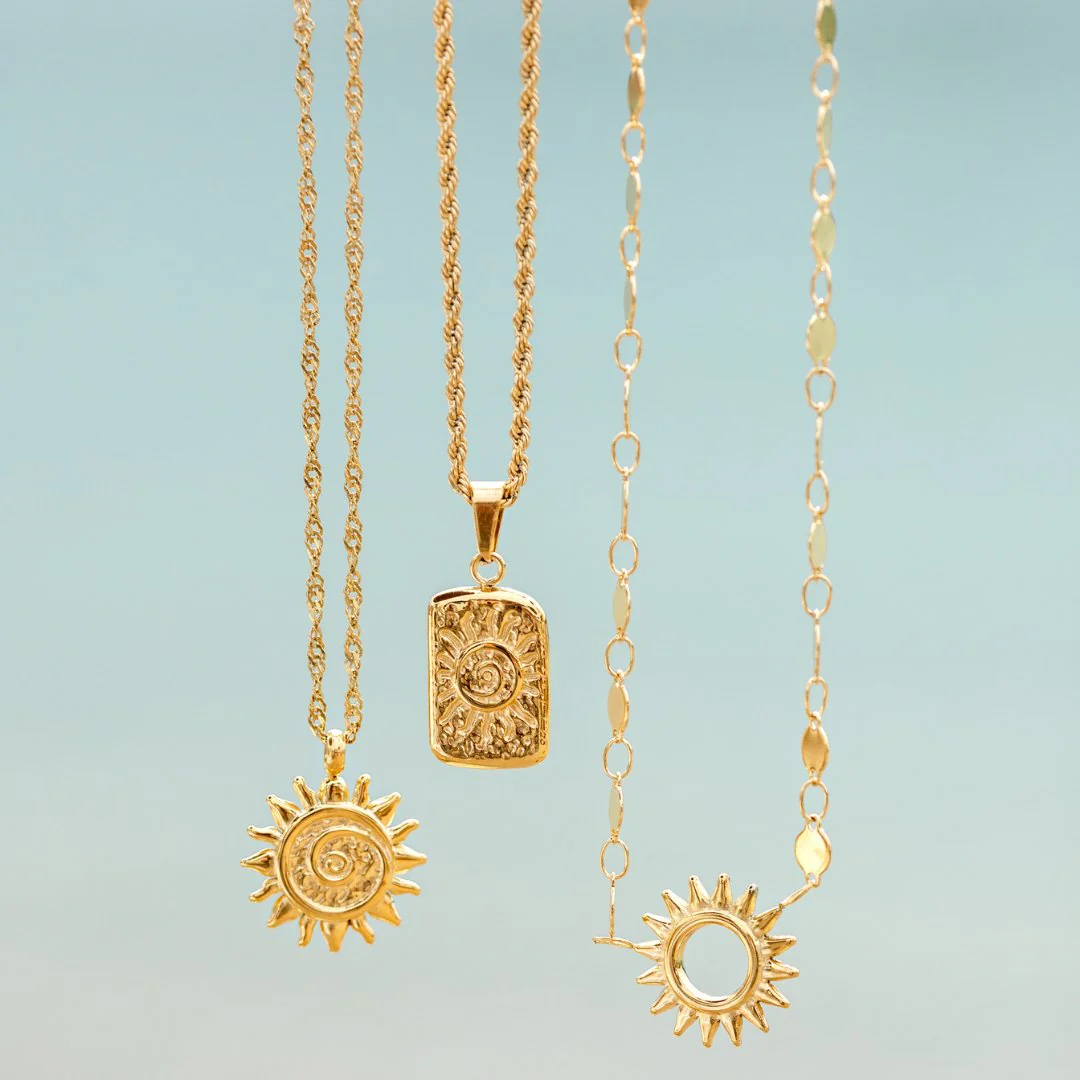 Sunny Swirl Necklace Gold - Image 6