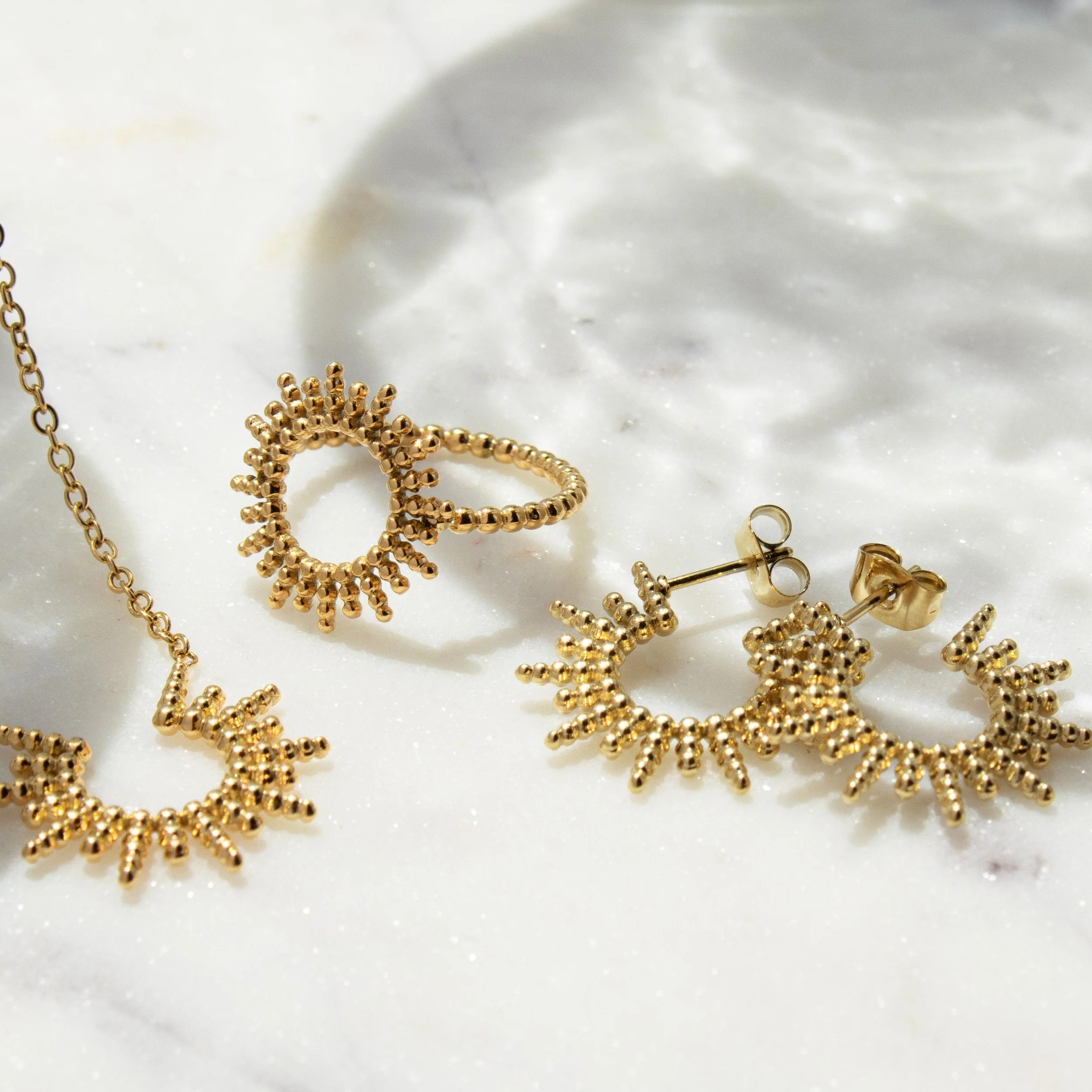 Sunshine Emelie Earrings Gold - Image 3