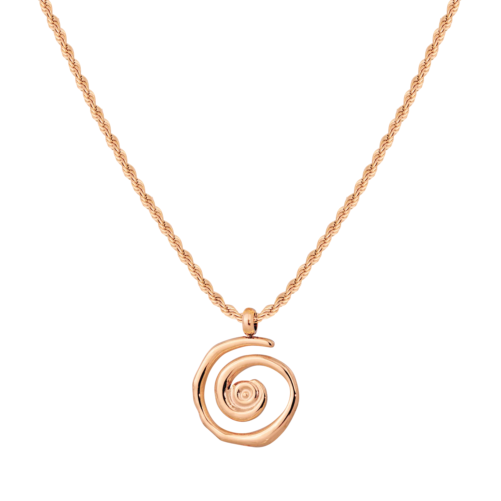 Sweet Swirl Necklace Rose Gold
