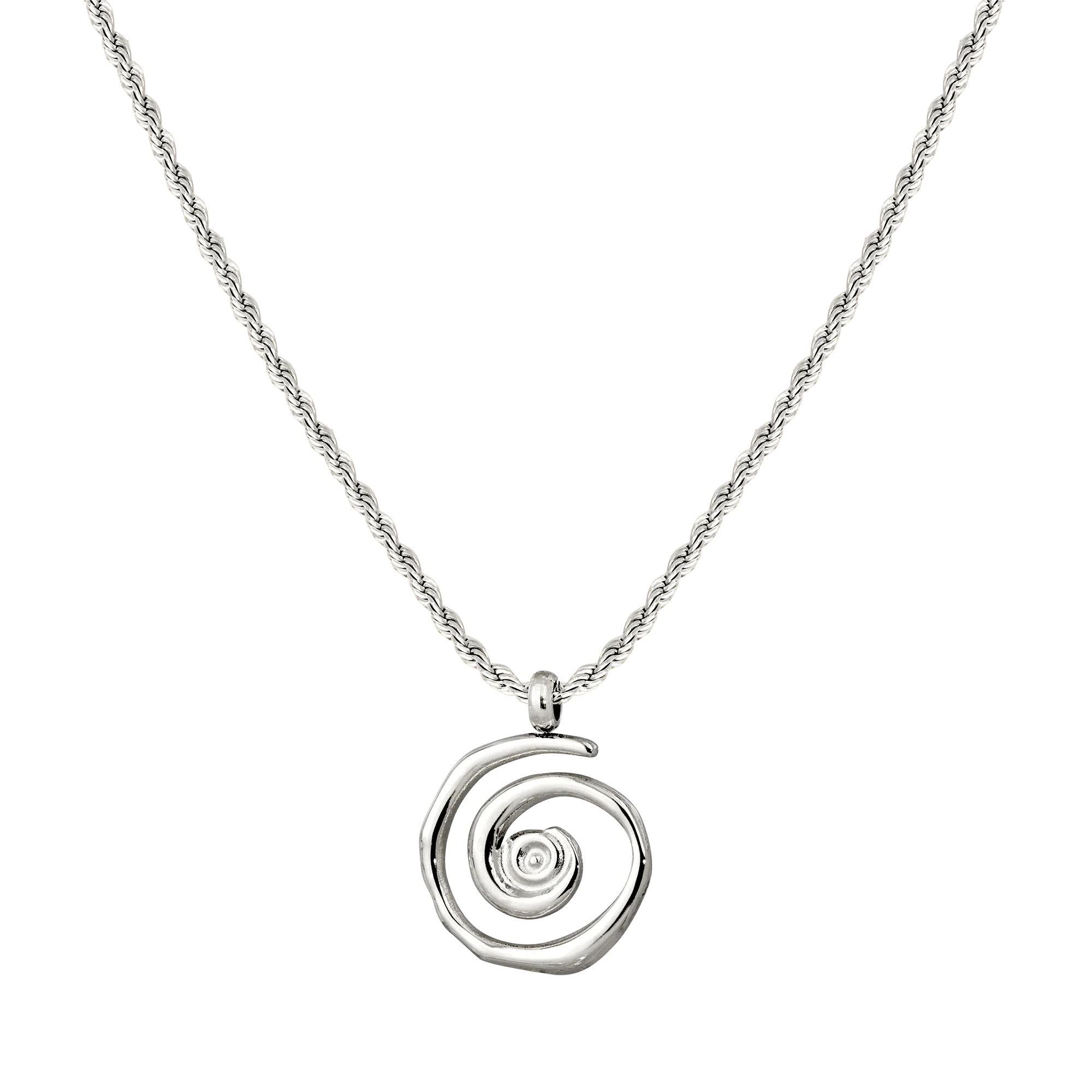 Sweet Swirl Necklace Silver