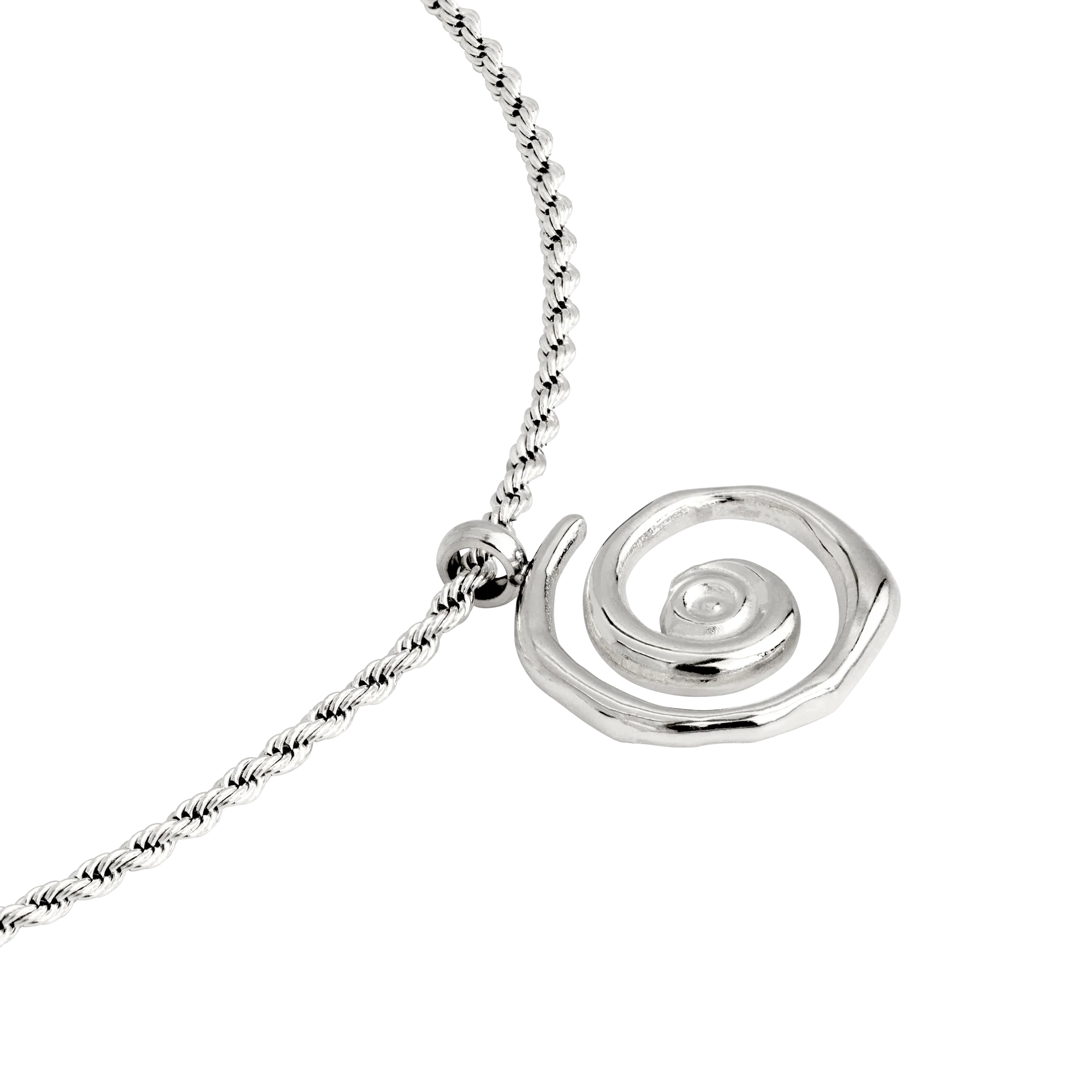 Sweet Swirl Necklace Silver - Image 3