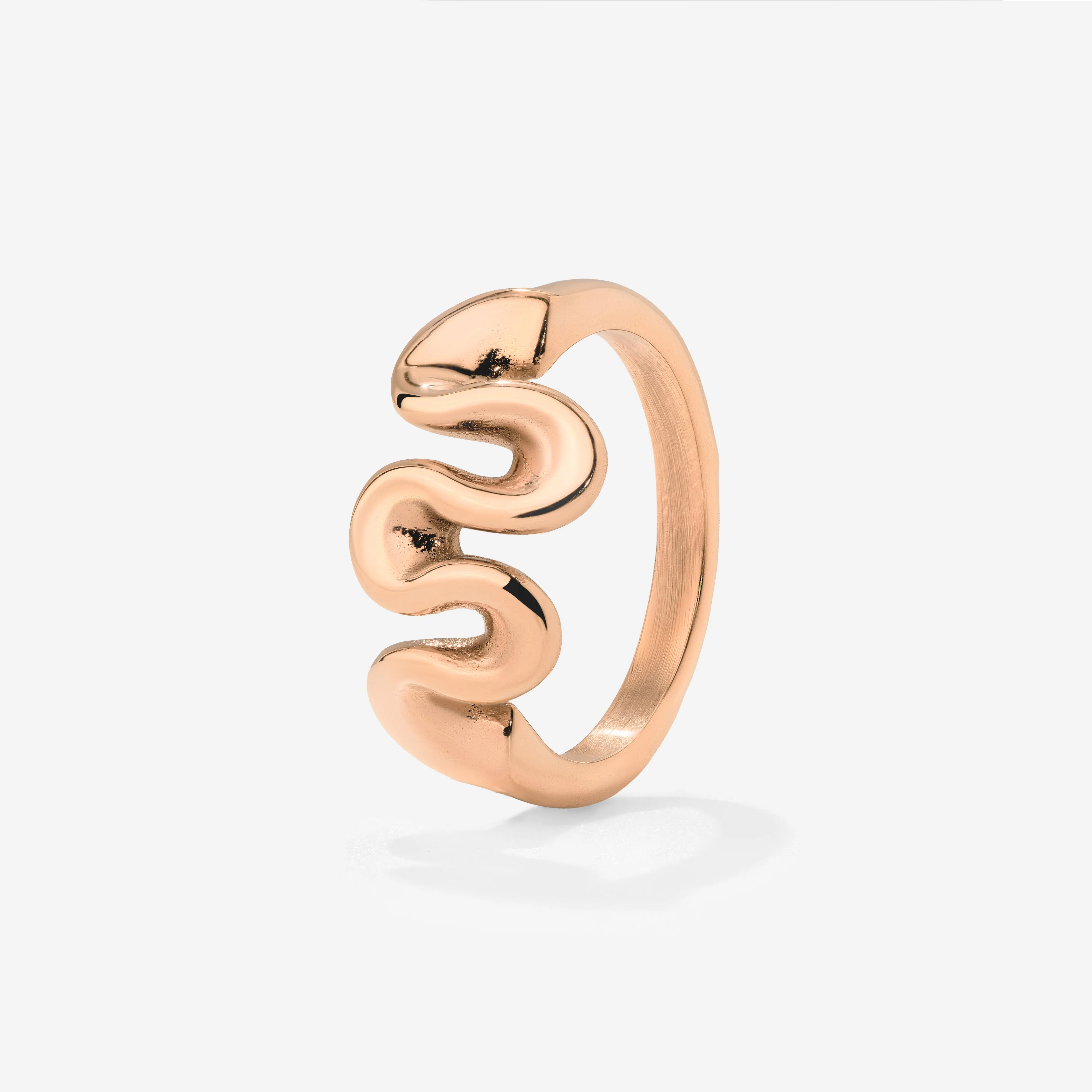 Swirl Ring Rose Gold - Image 4