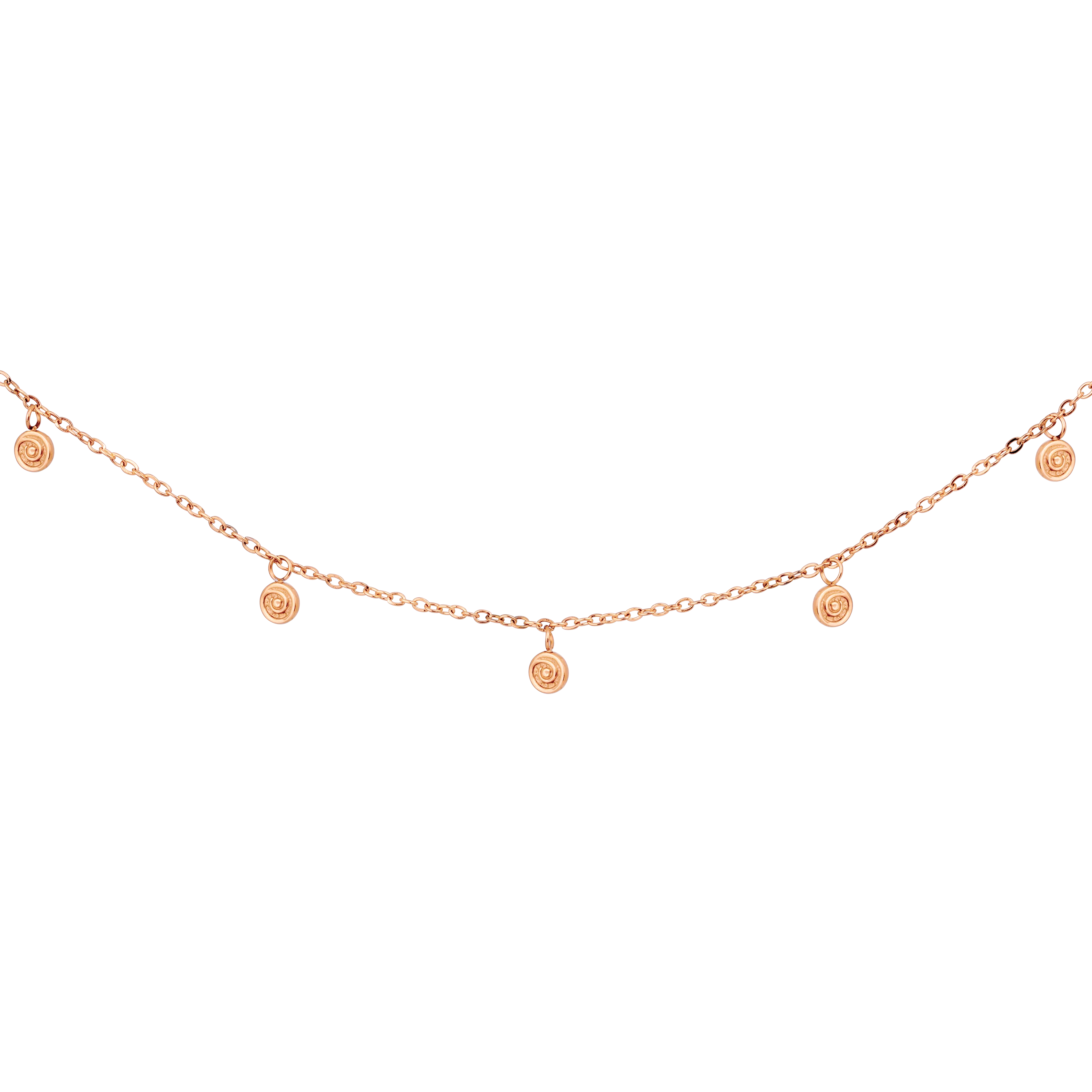 Swirl'n Choker Rose Gold