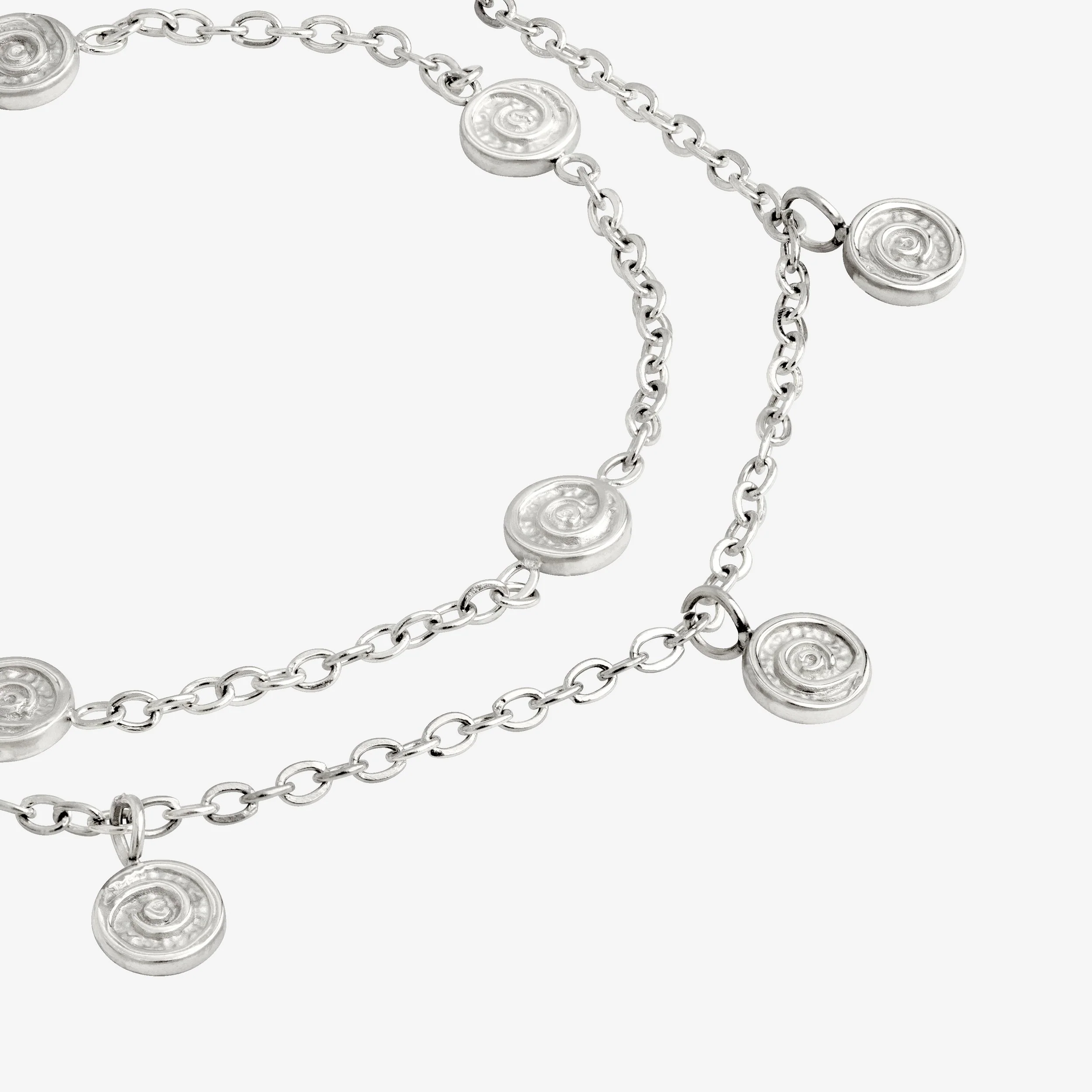 Swirl'n Double Anklet Silver - Image 3