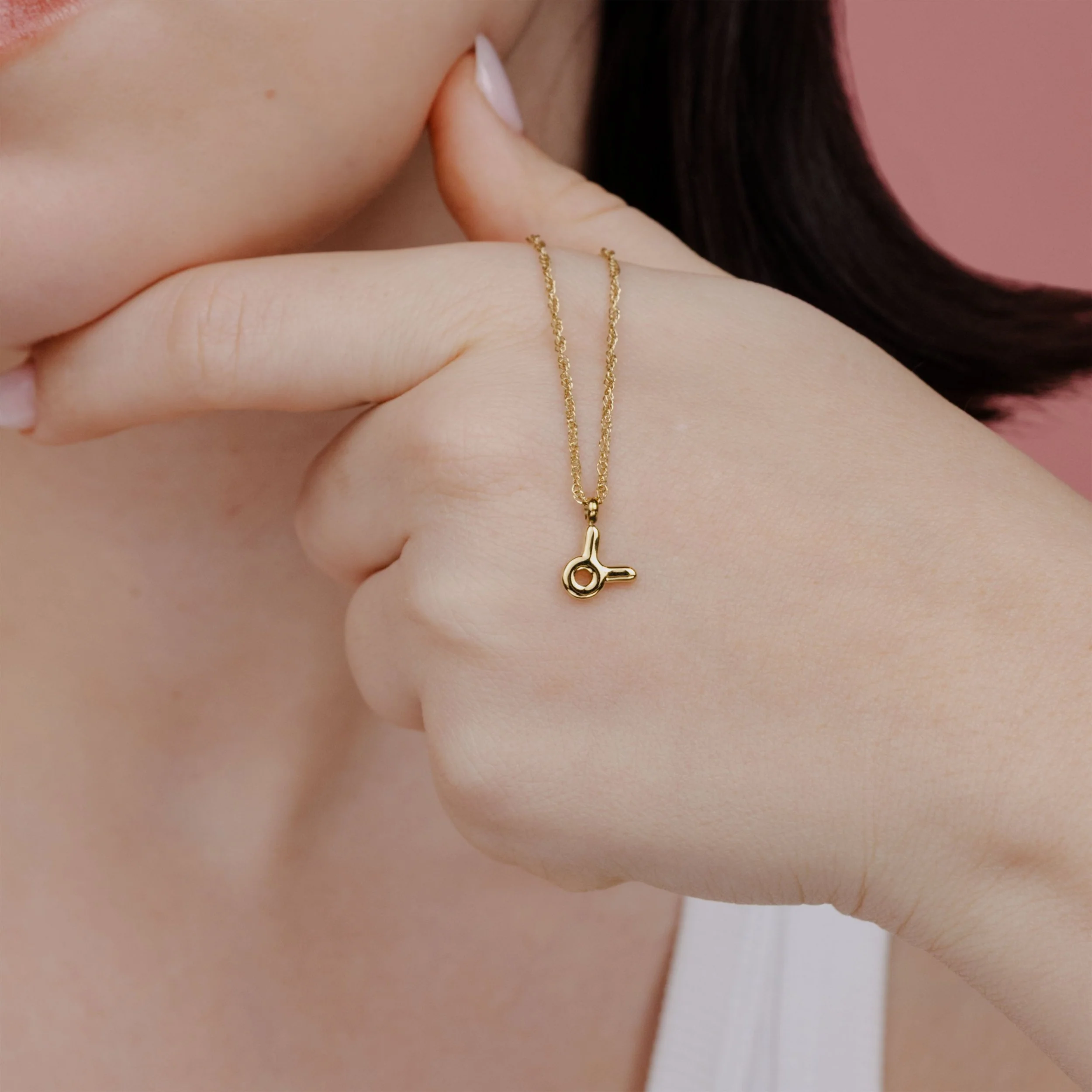 Taurus Bubble Necklace Stud Earrings Gold - Image 2