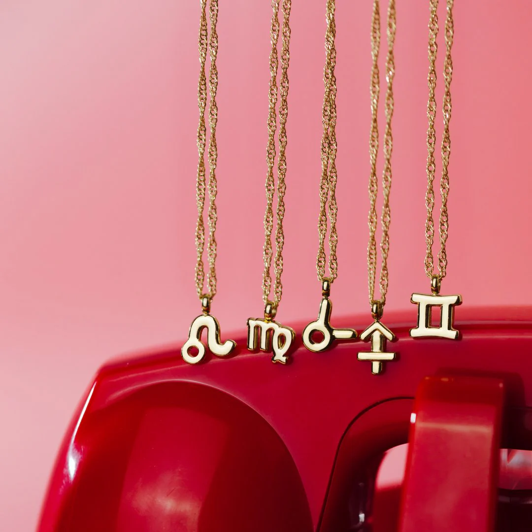 Taurus Bubble Necklace Stud Earrings Gold - Image 4