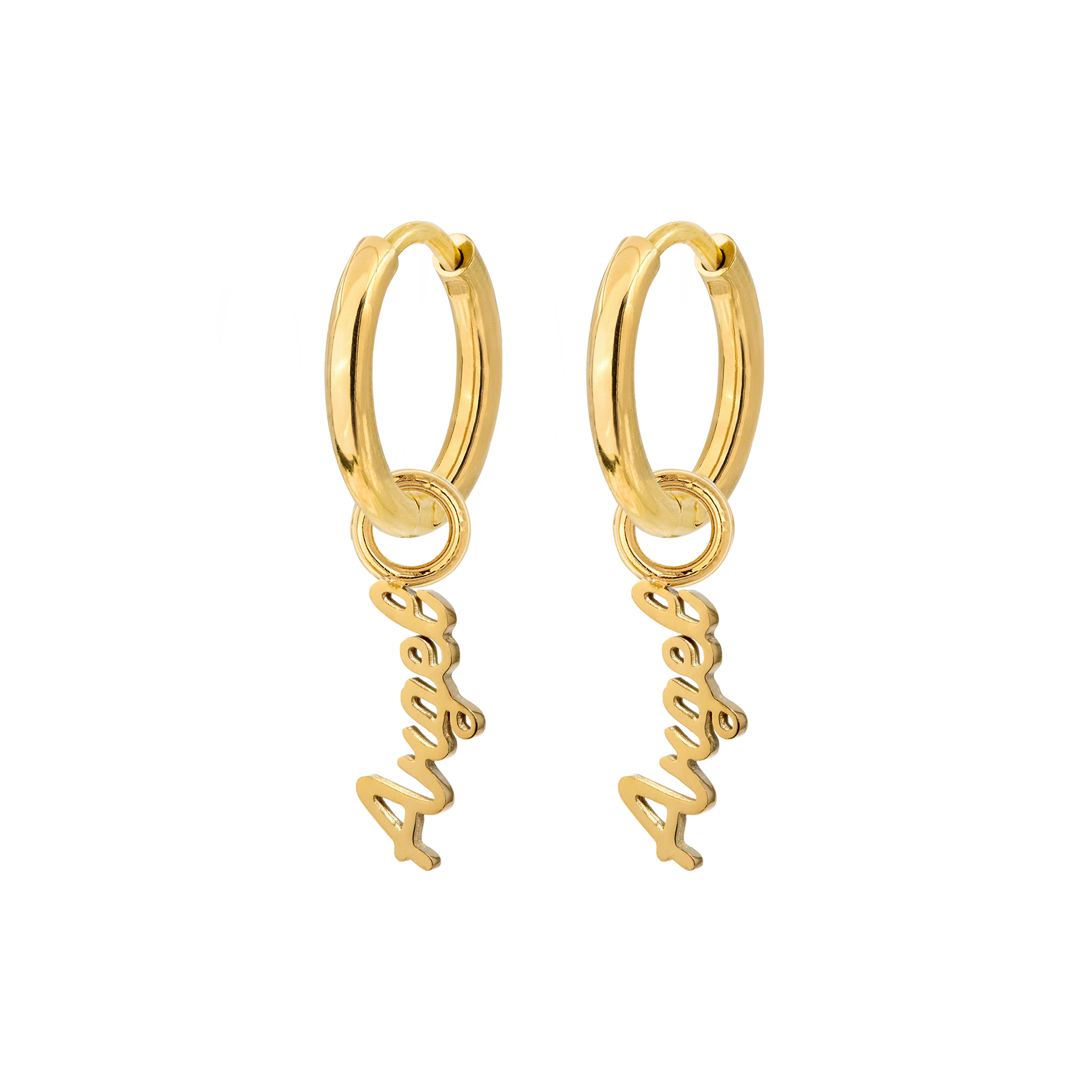 The Angel Hoop Set Small Gold