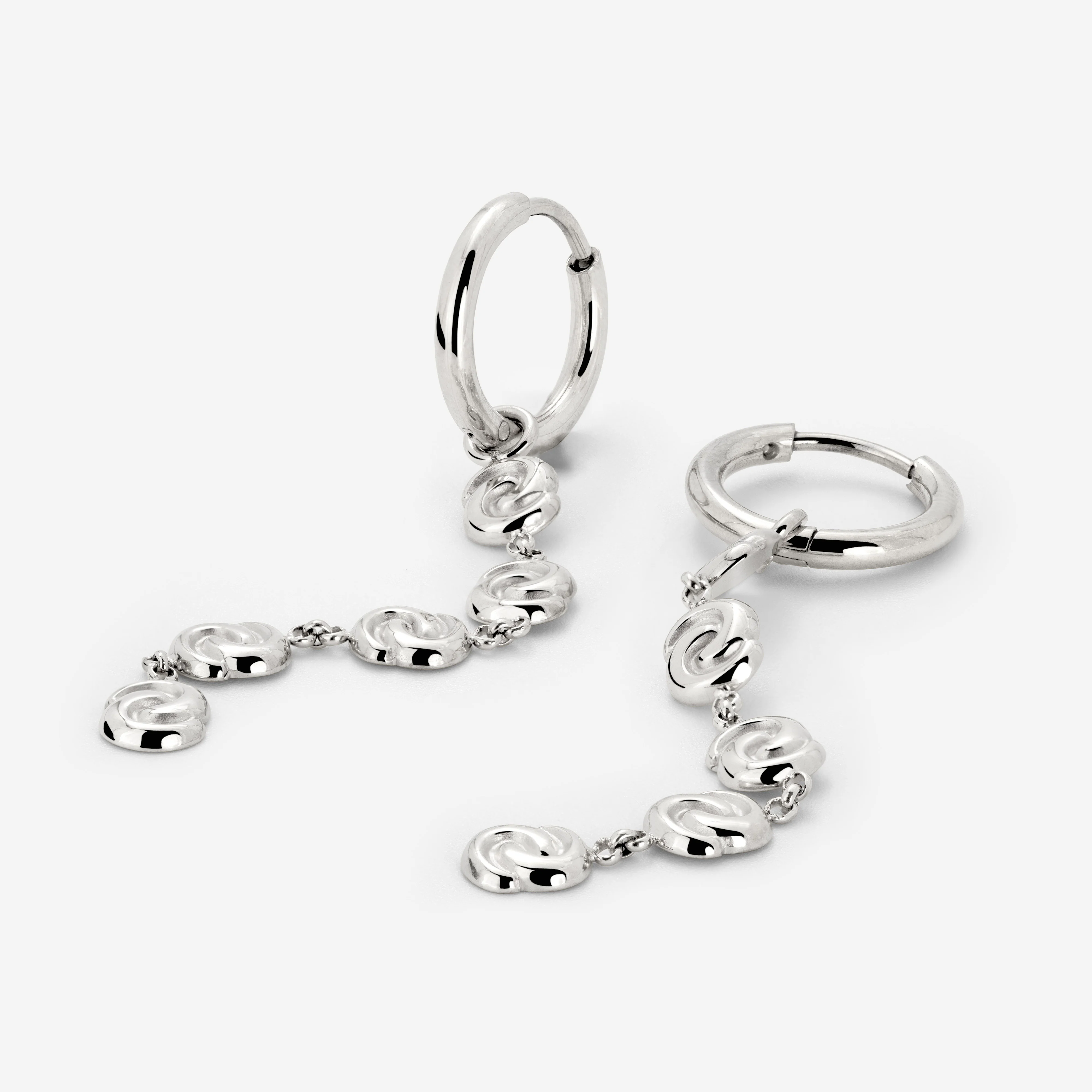 Tides of Time Hoop Set Small Silver - Image 5