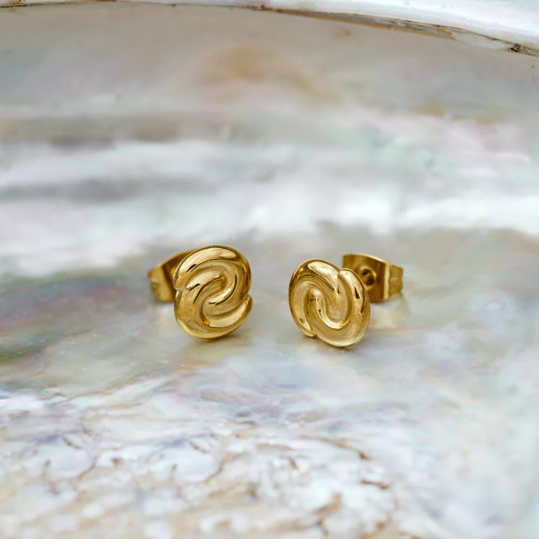 Tides of Time Studs Gold - Image 4