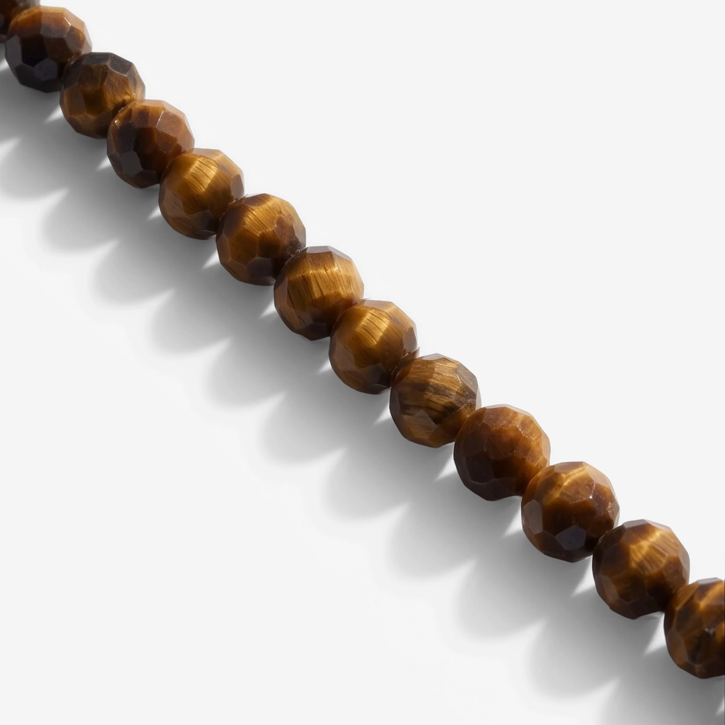 Tiger's Eye Bead Bracelet Silver - Image 3
