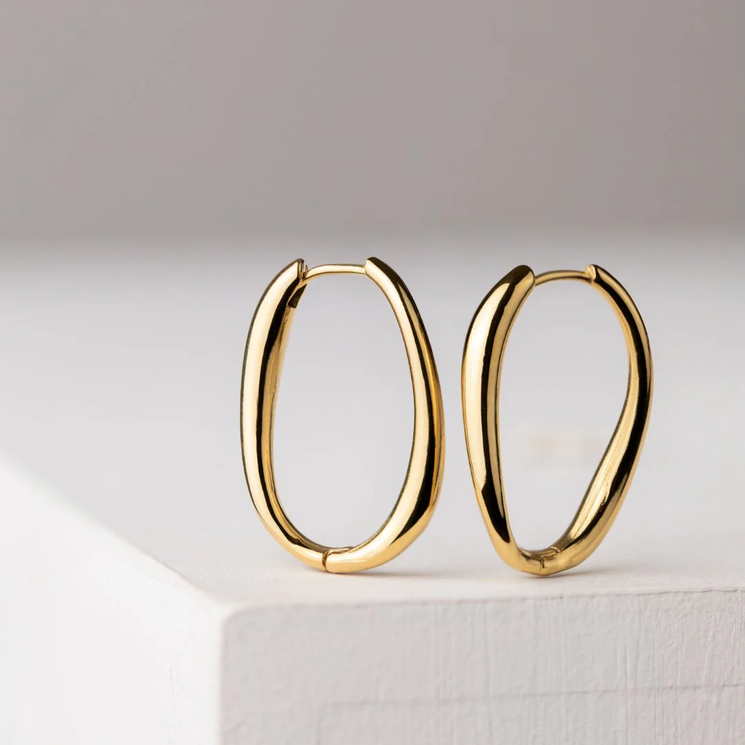 Timeless Oval Hoops Silver - Image 4