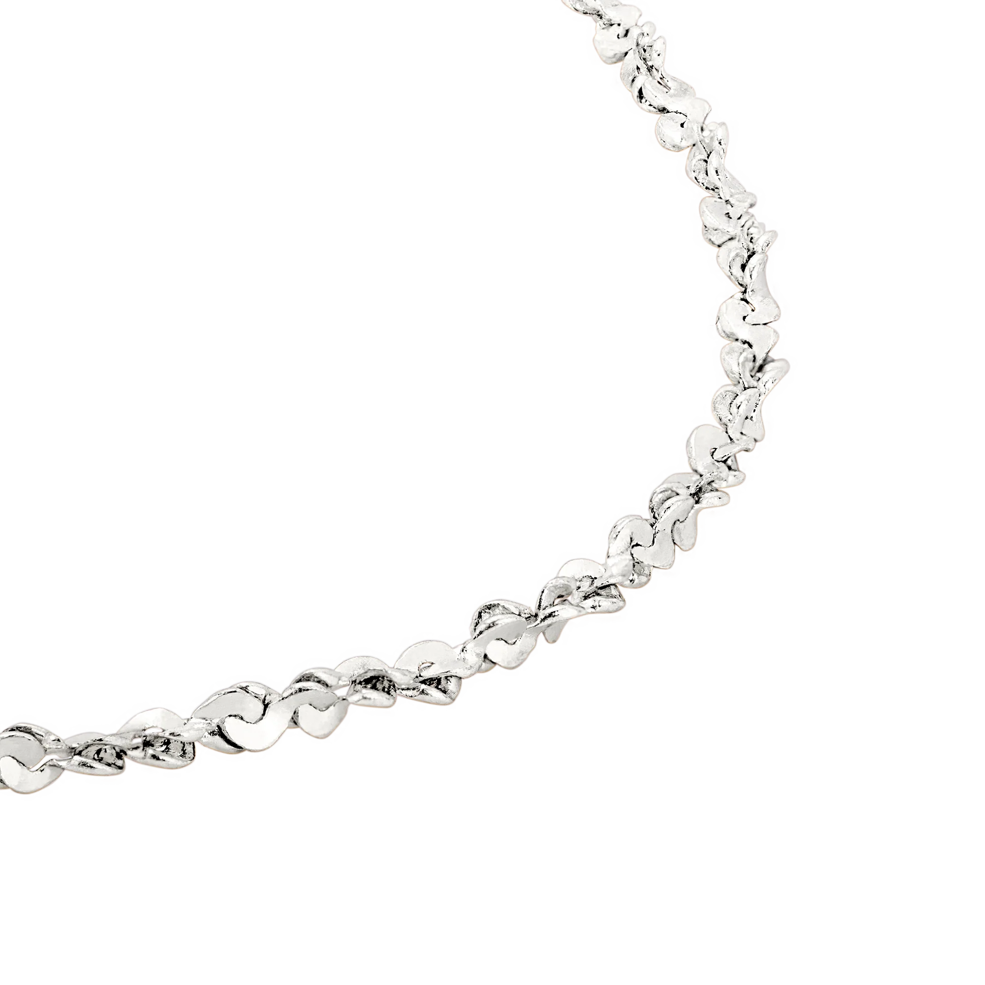 Tinsel Chain Necklace Silver - Image 4