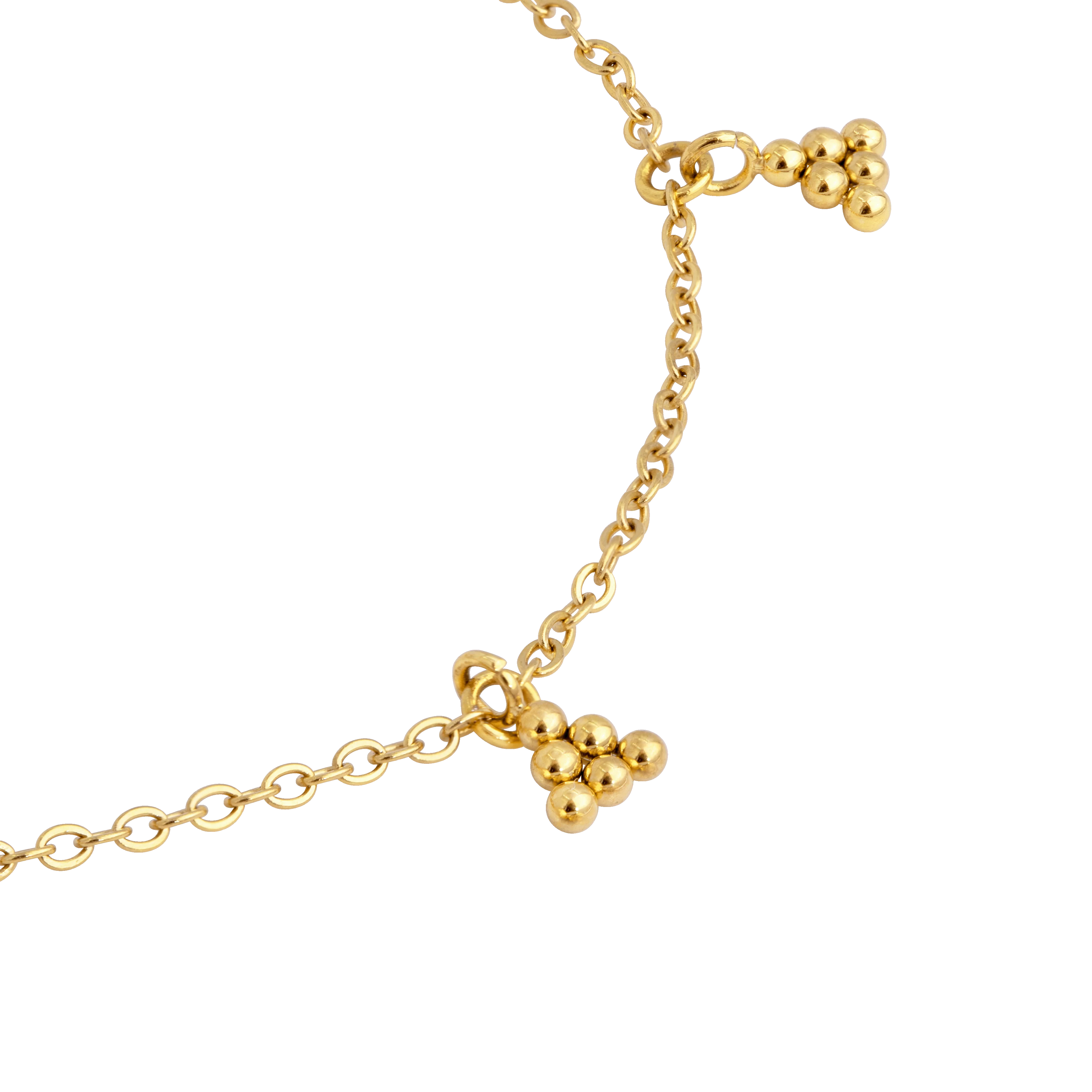 Tiny Beads Anklet Gold - Image 3