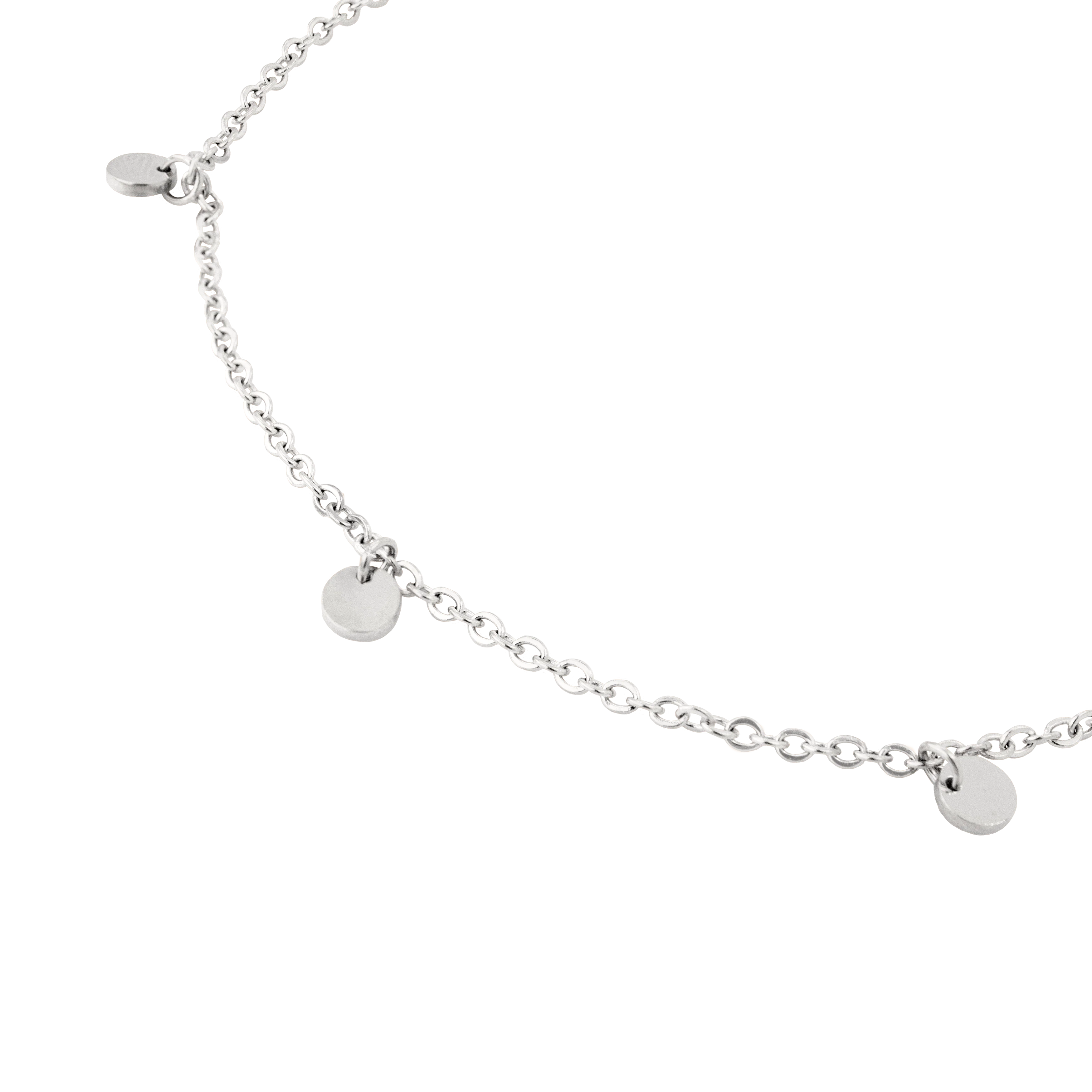 Tiny Coin Anklet Silver - Image 4