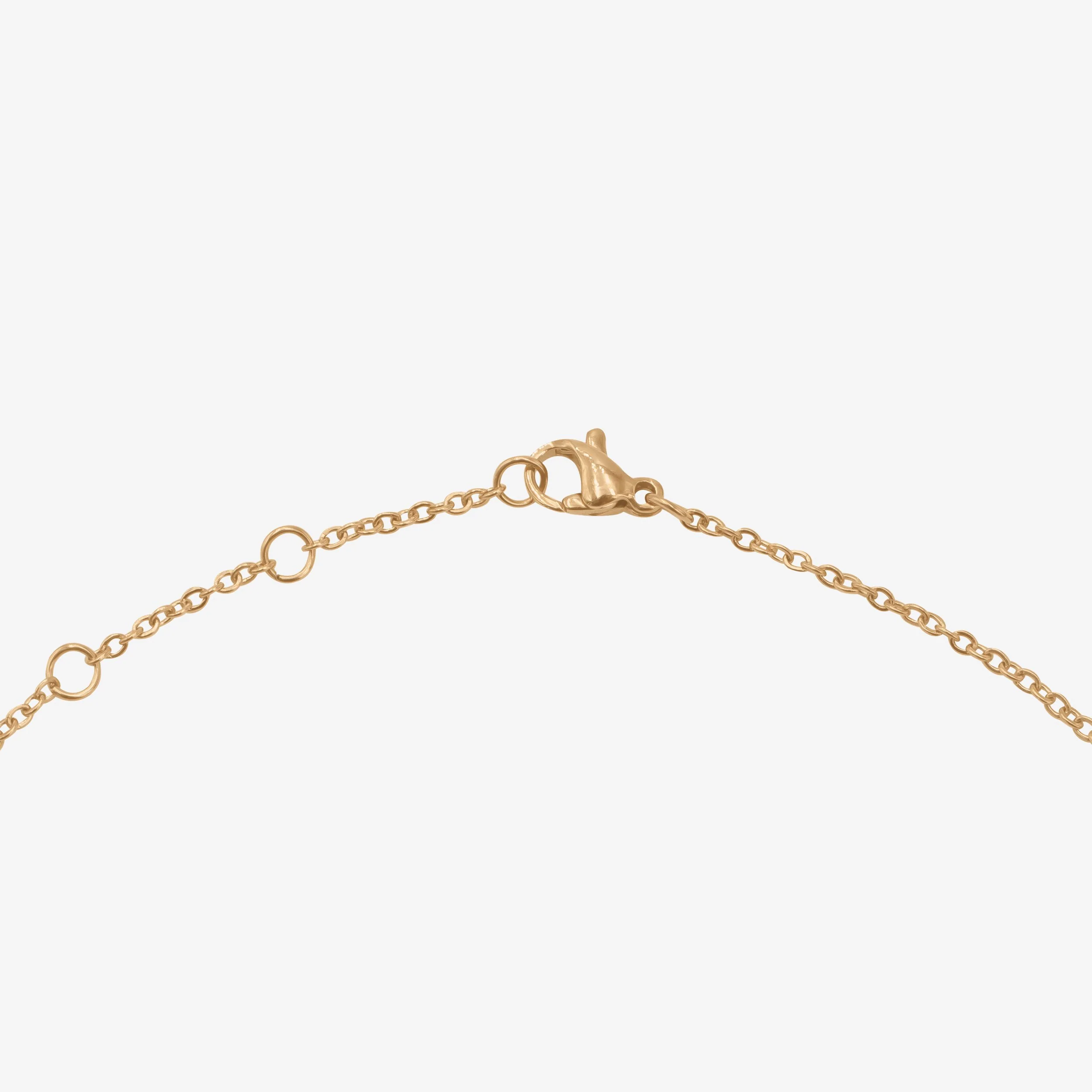 Tiny Coin Necklace Rose Gold - Image 3