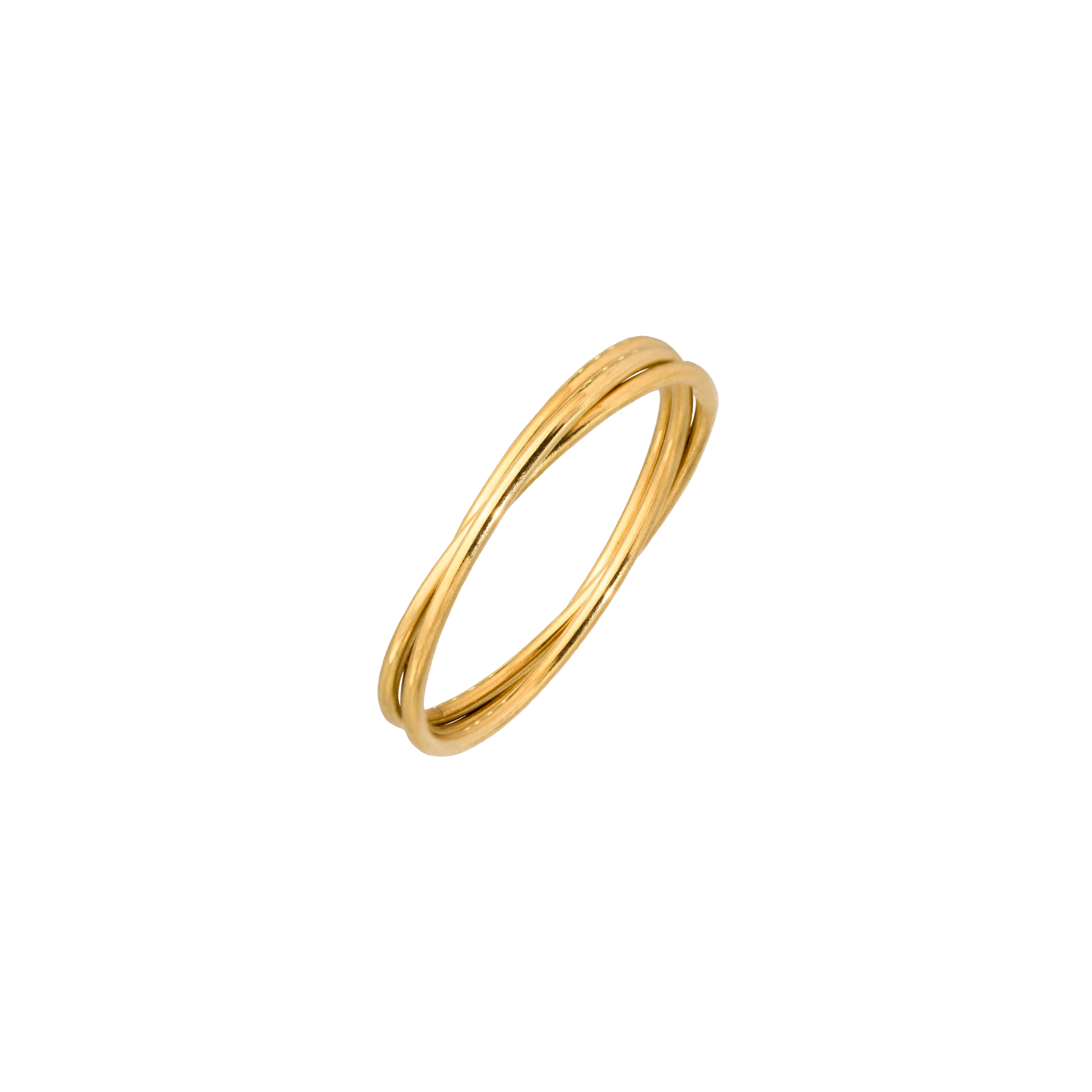 Tiny Trio Ring Gold