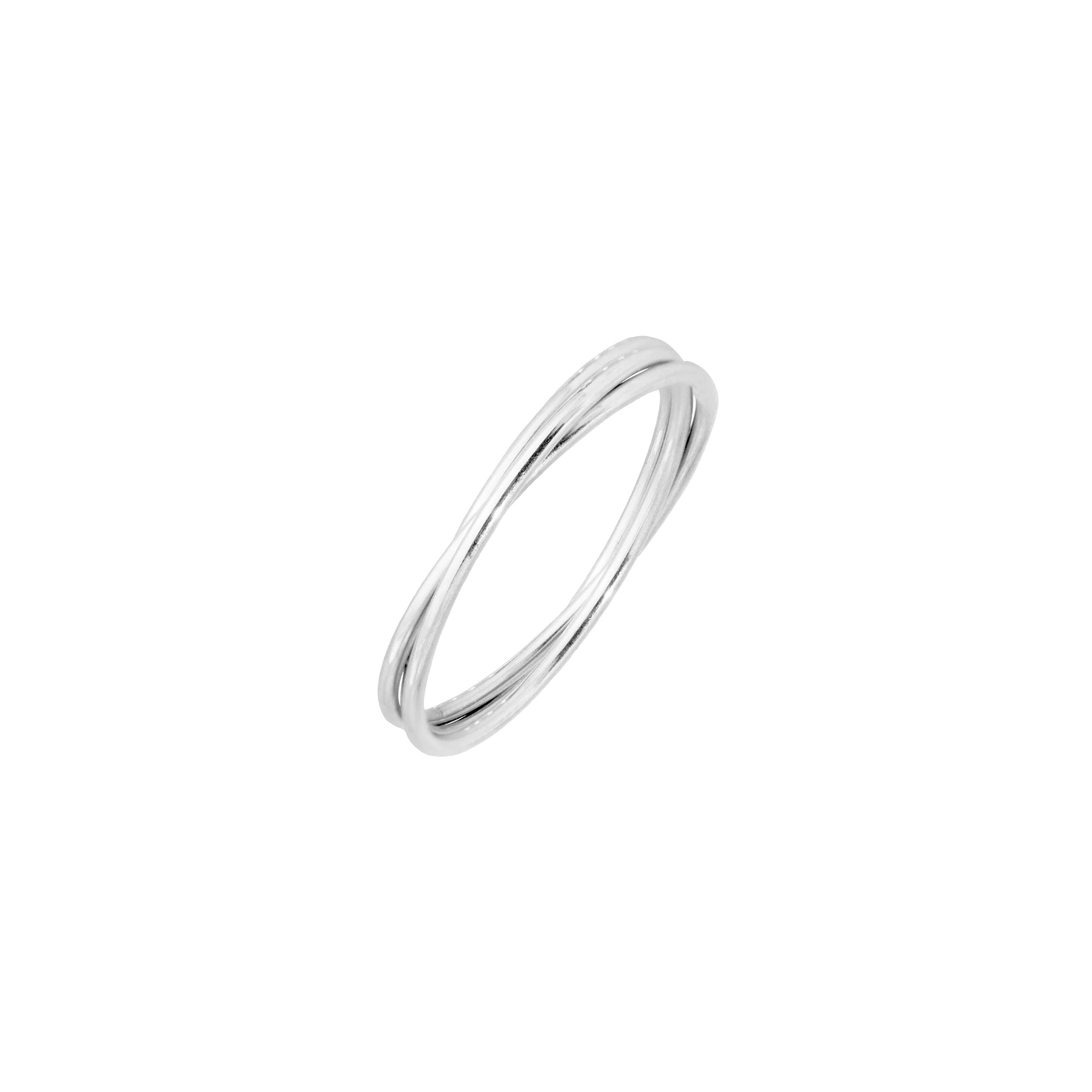 Tiny Trio Ring Silver