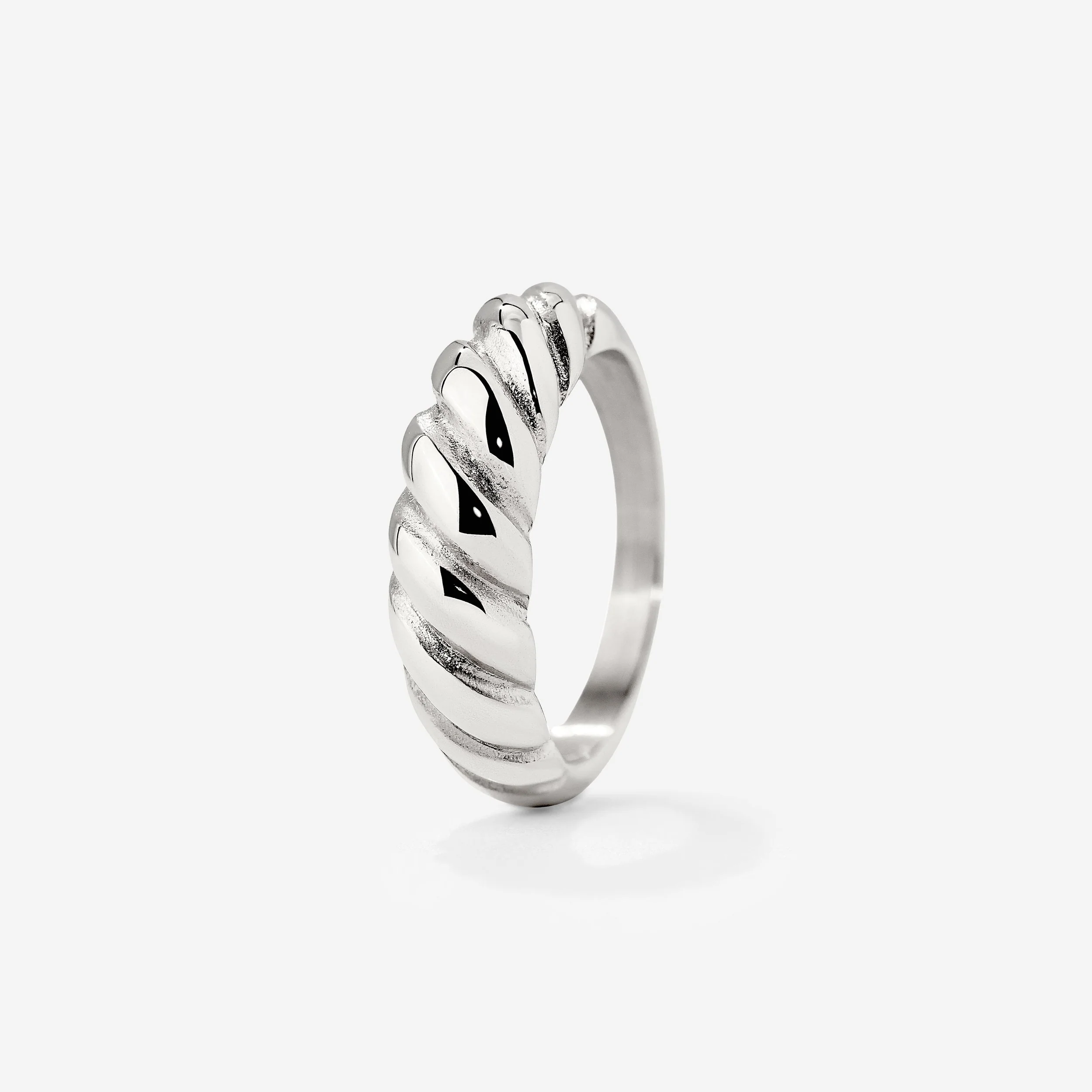 Towel Twist Ring Silver