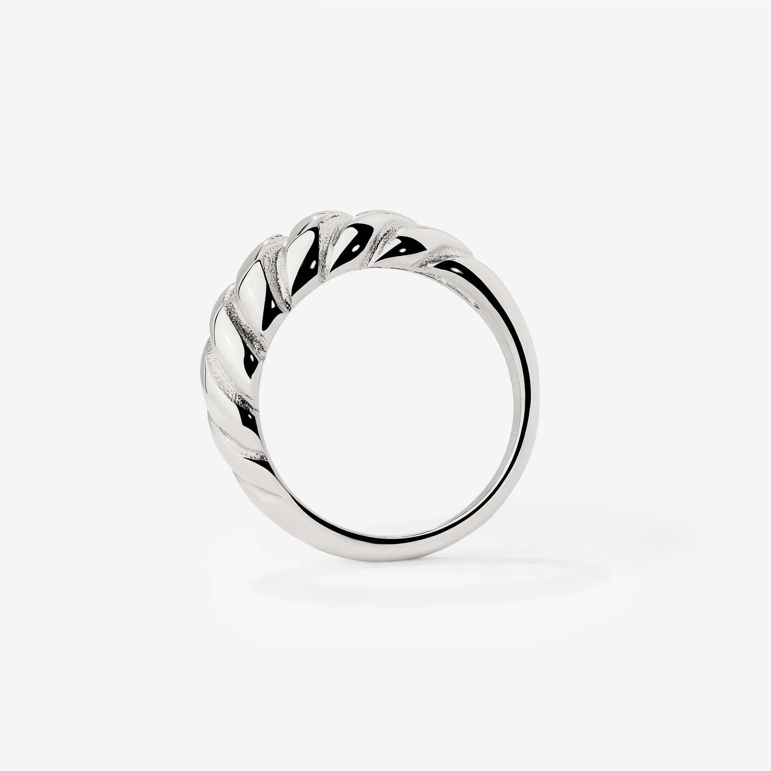 Towel Twist Ring Silver - Image 4