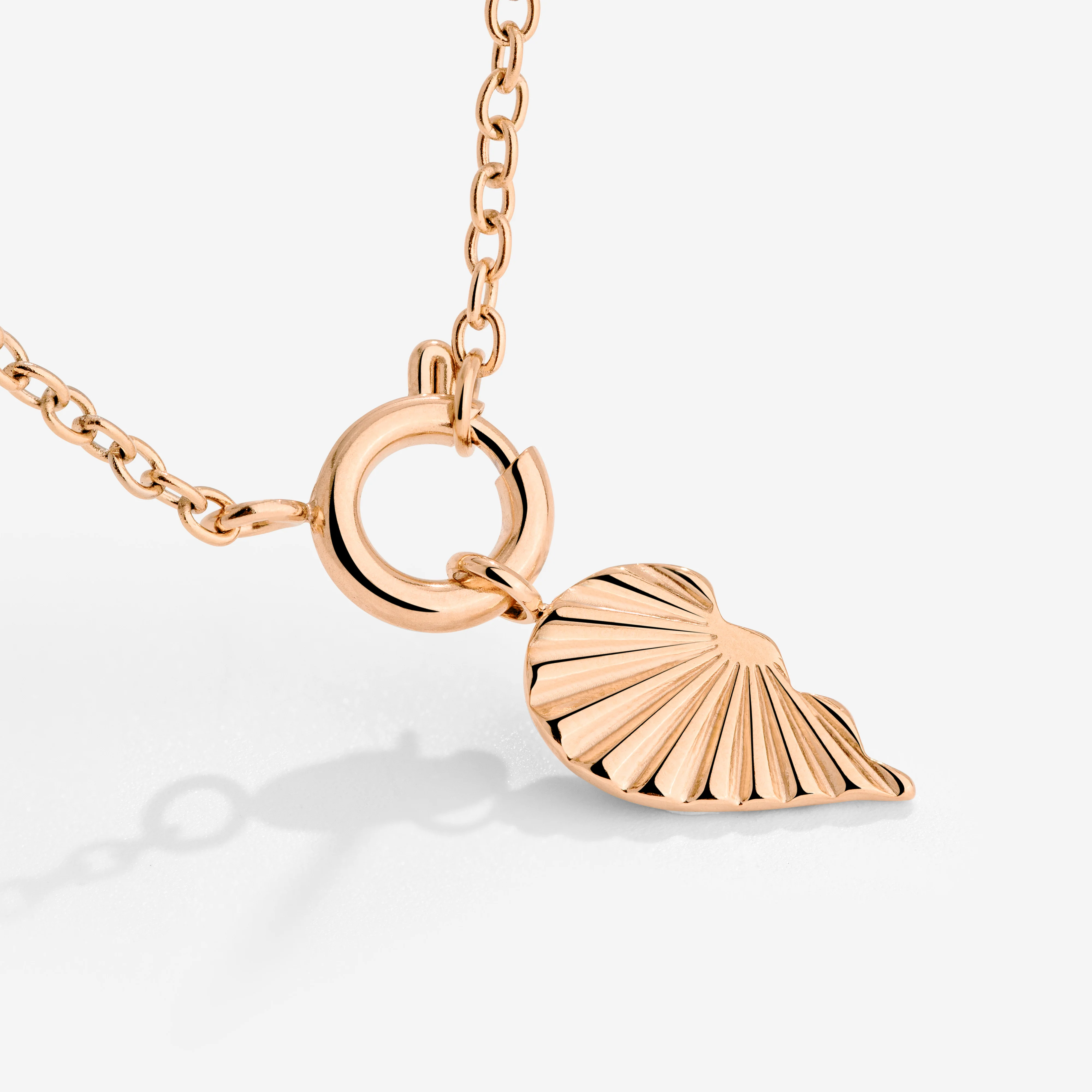 Twin Flame Left Classic Chain Necklace Set Rose Gold - Image 3
