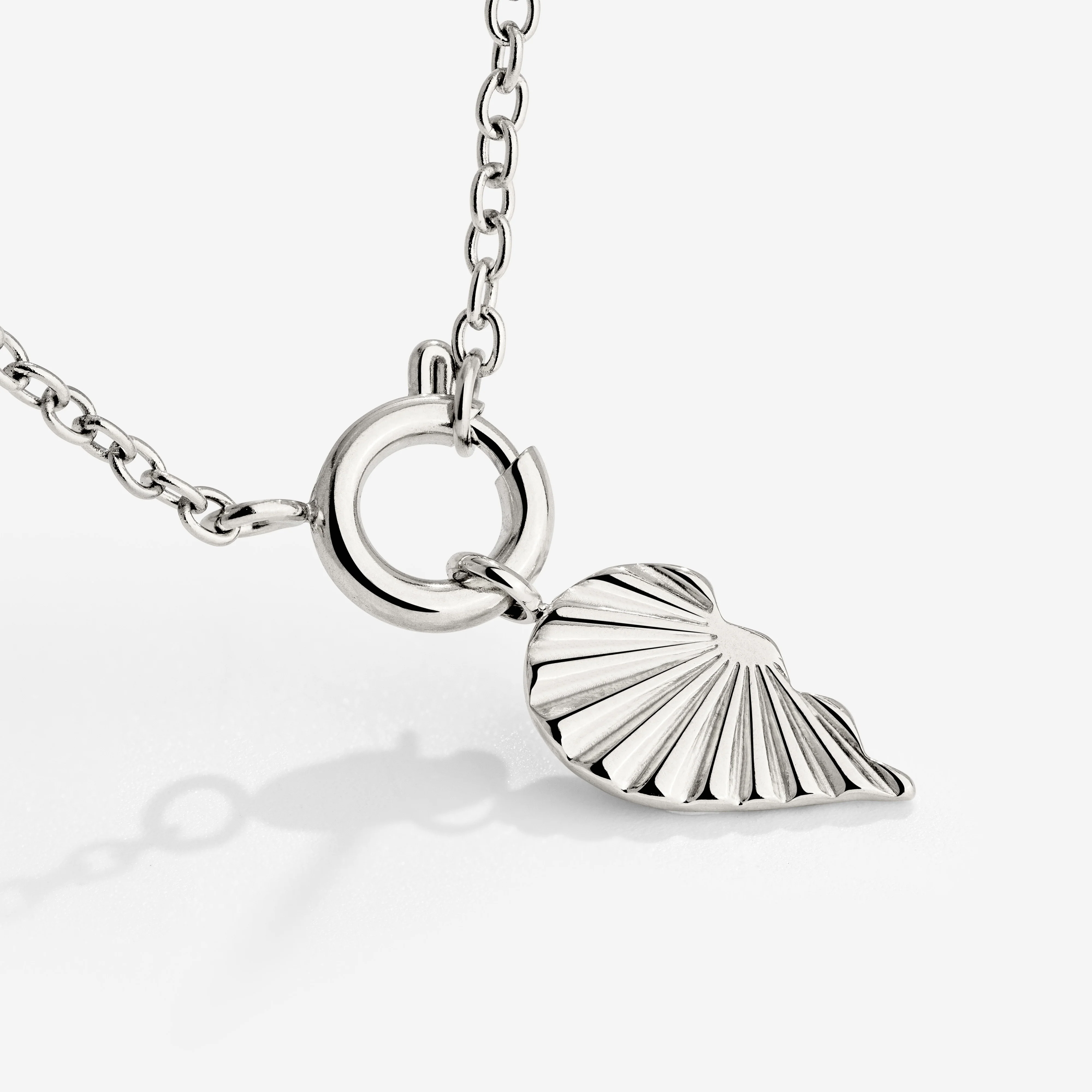 Twin Flame Left Classic Chain Necklace Set Silver - Image 3