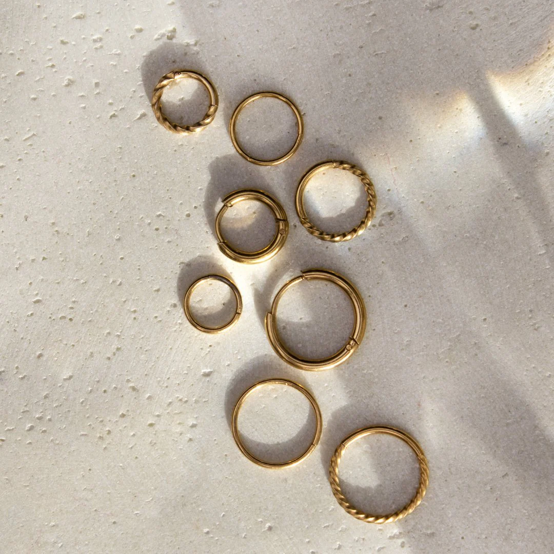 Twisted Click Piercing Ring Rose Gold - Image 4