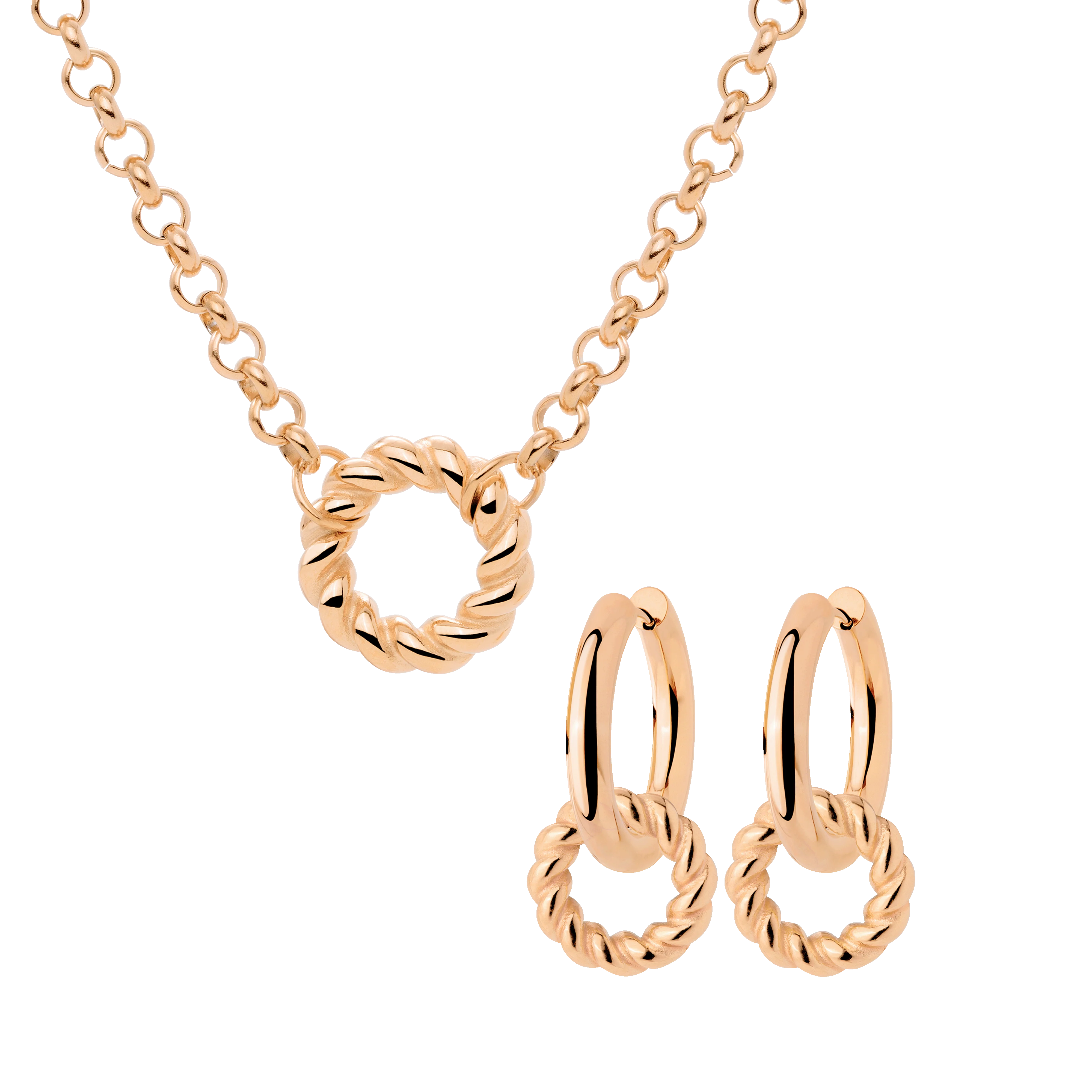 Twisted Donut Bundle Rose Gold