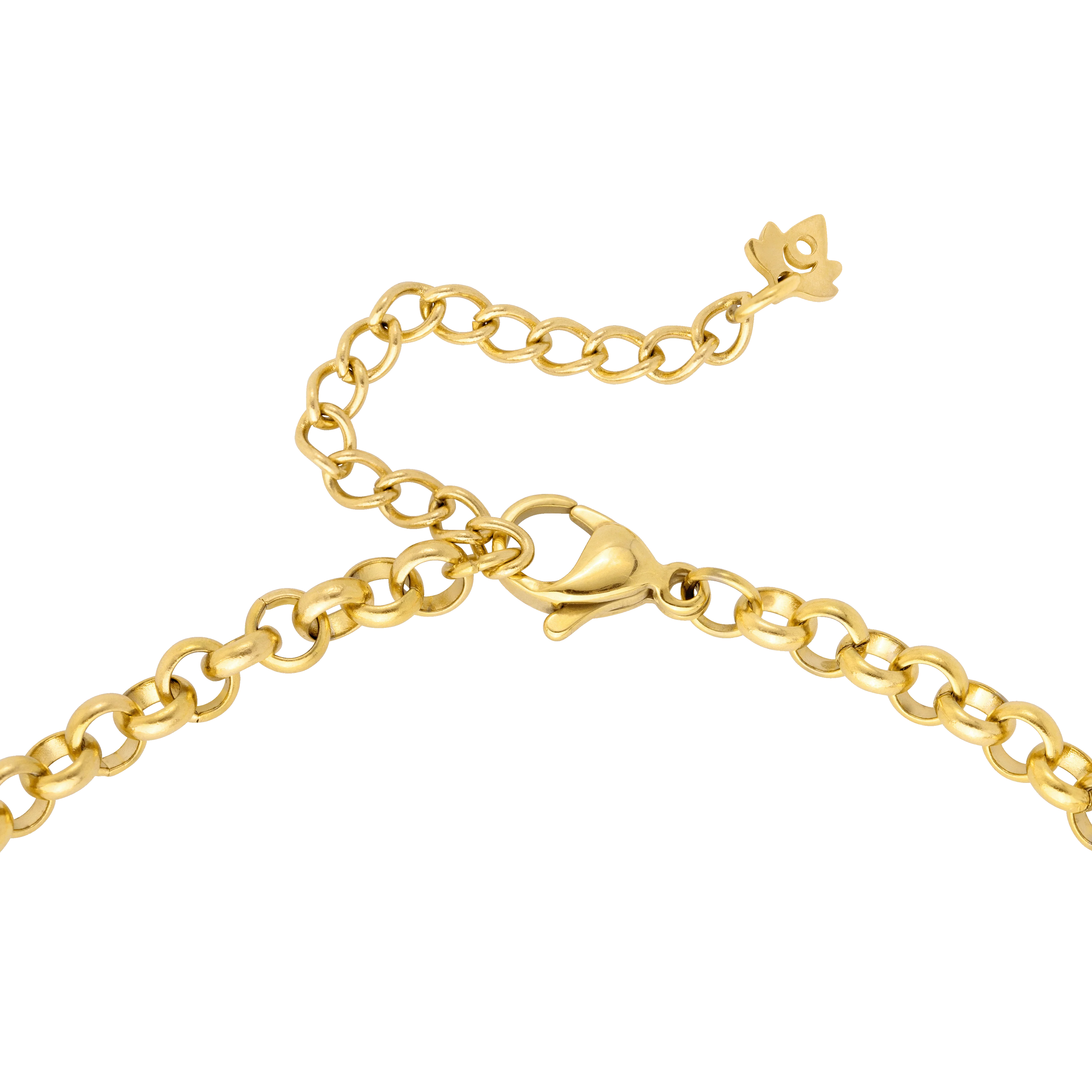 Twisted Donut Necklace Gold - Image 5