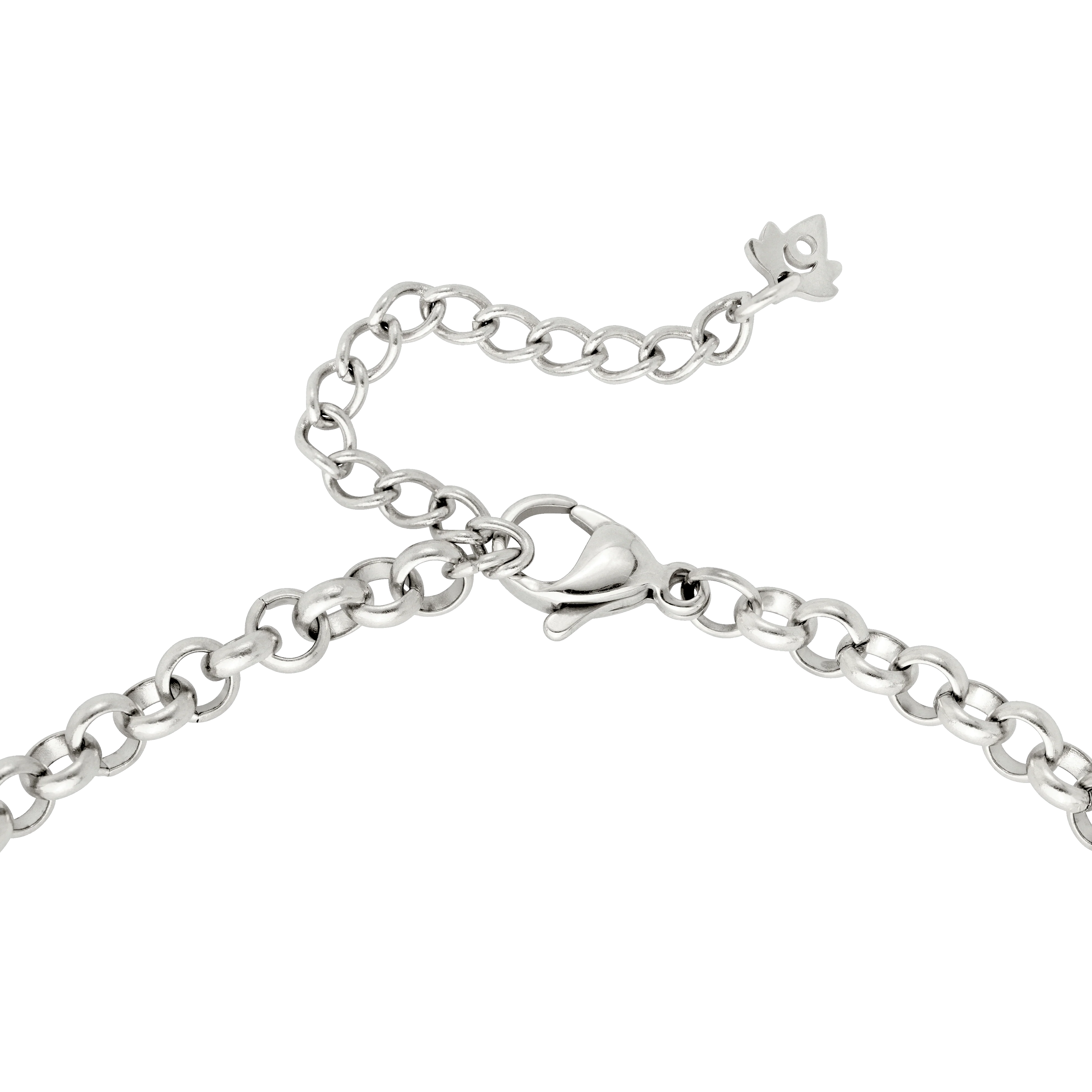 Twisted Donut Necklace Silver - Image 5