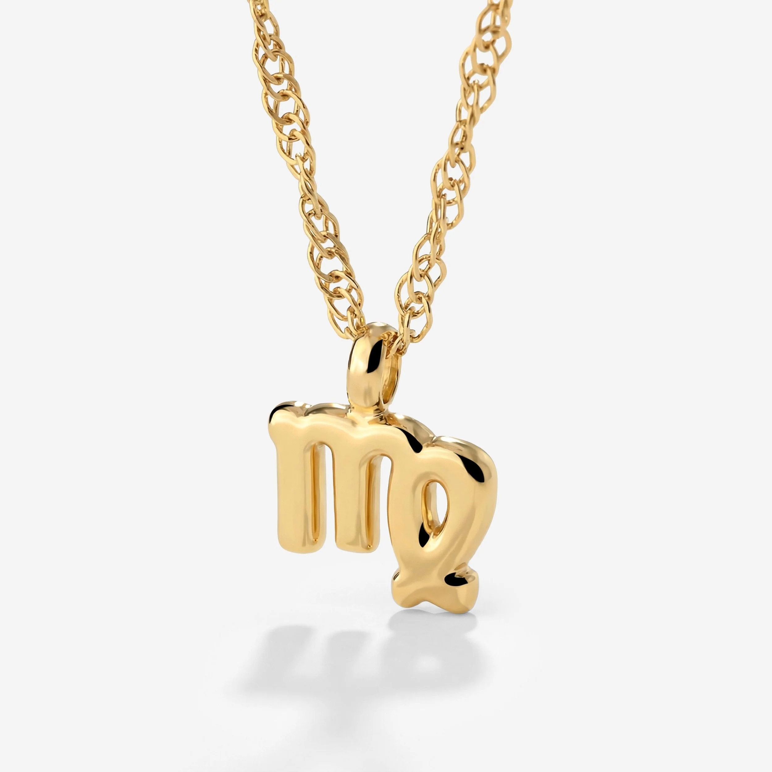 Virgo Bubble Necklace Stud Earrings Gold - Image 3