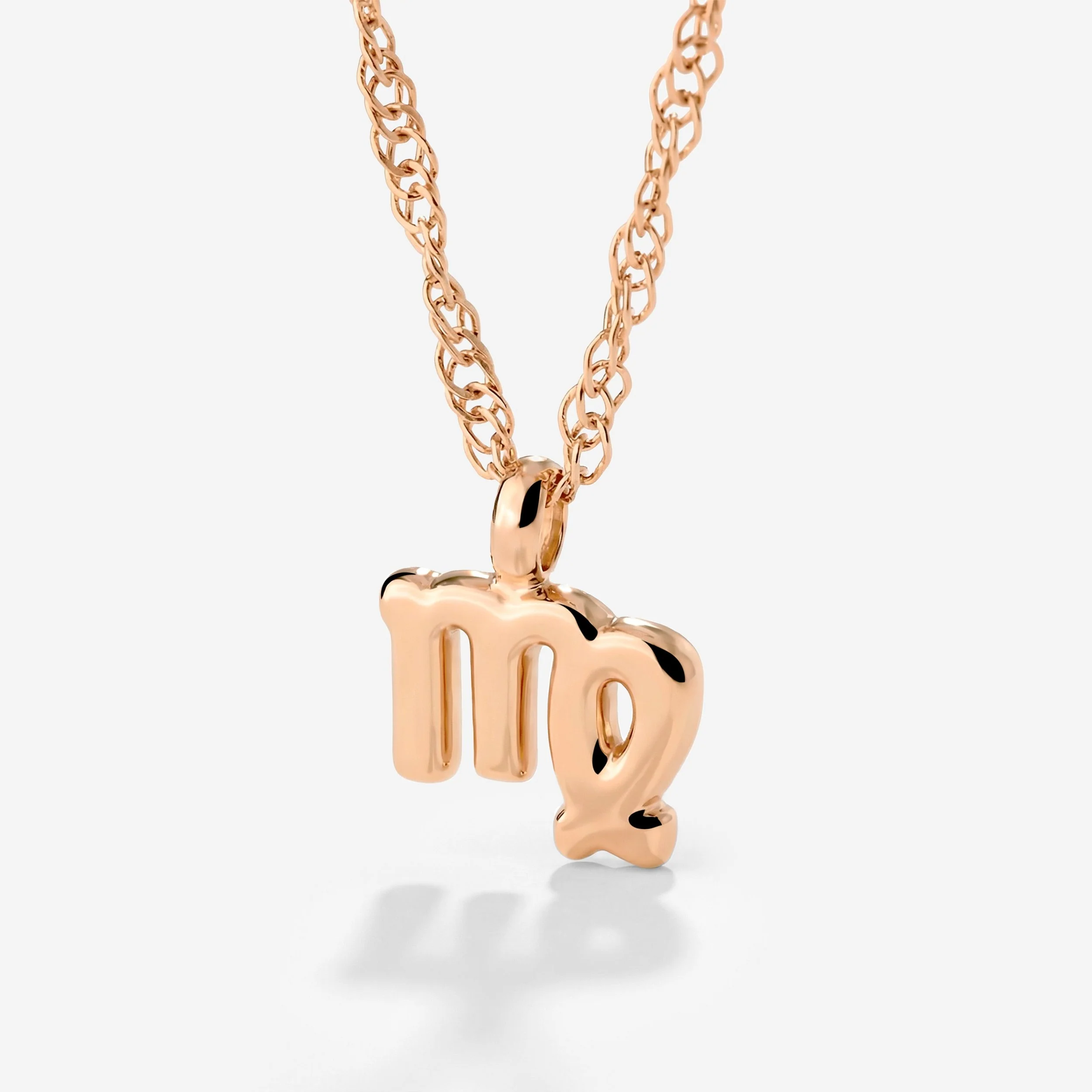 Virgo Bubble Necklace Rose Gold - Image 3