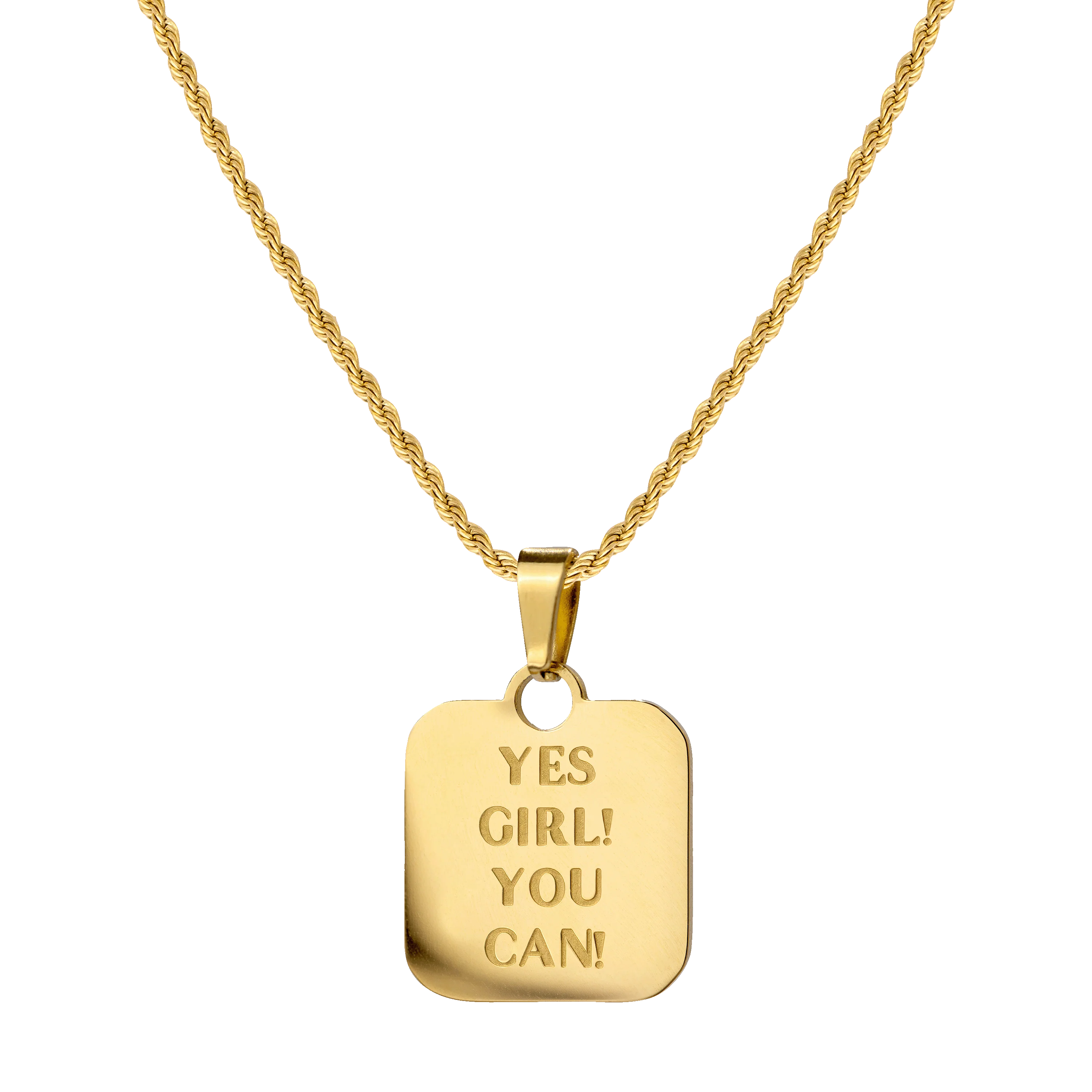 Yes girl! You can! Necklace Gold