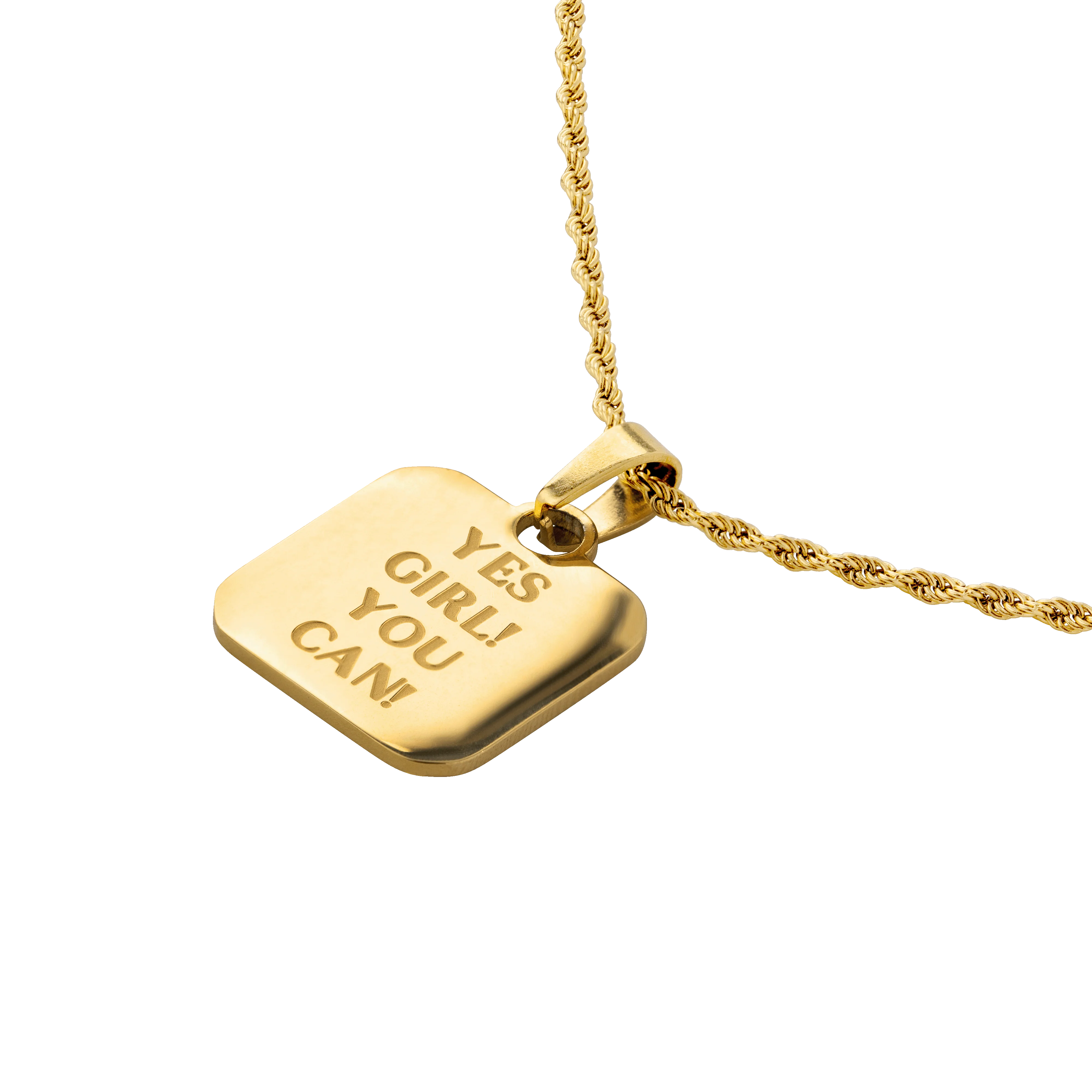 Yes girl! You can! Necklace Gold - Image 3