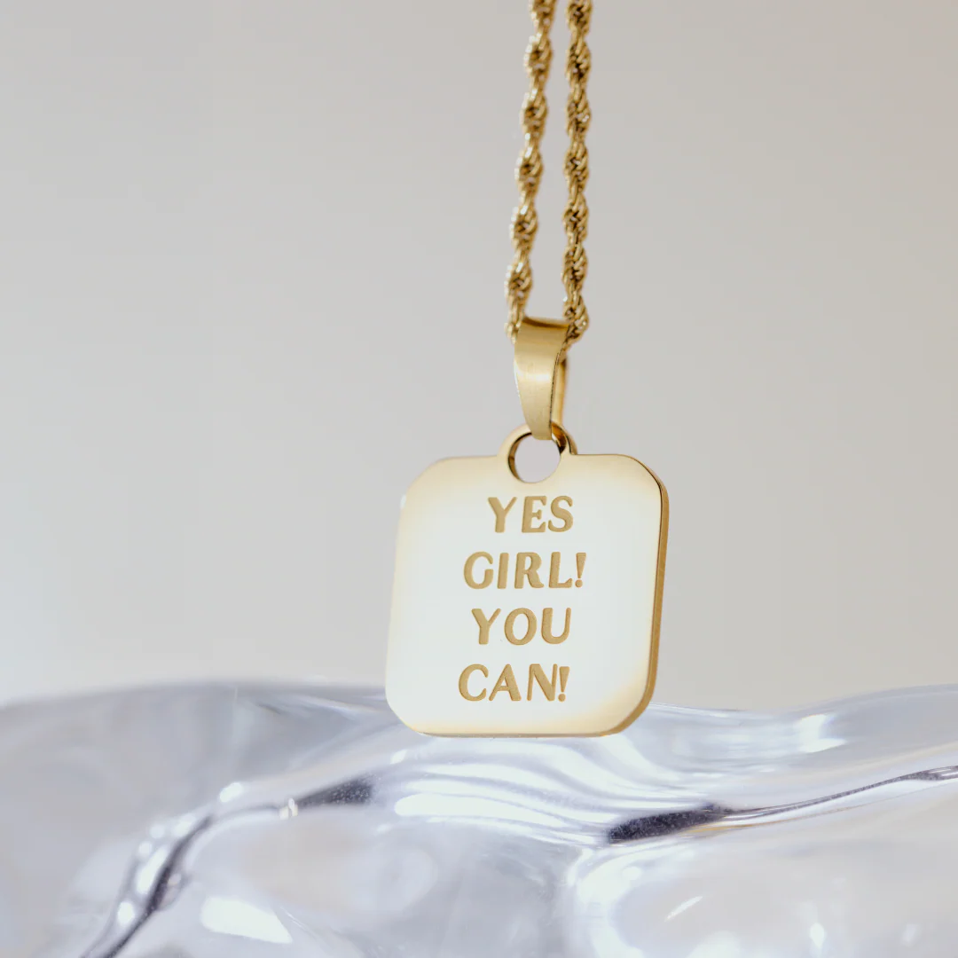 Yes girl! You can! Necklace Gold - Image 4